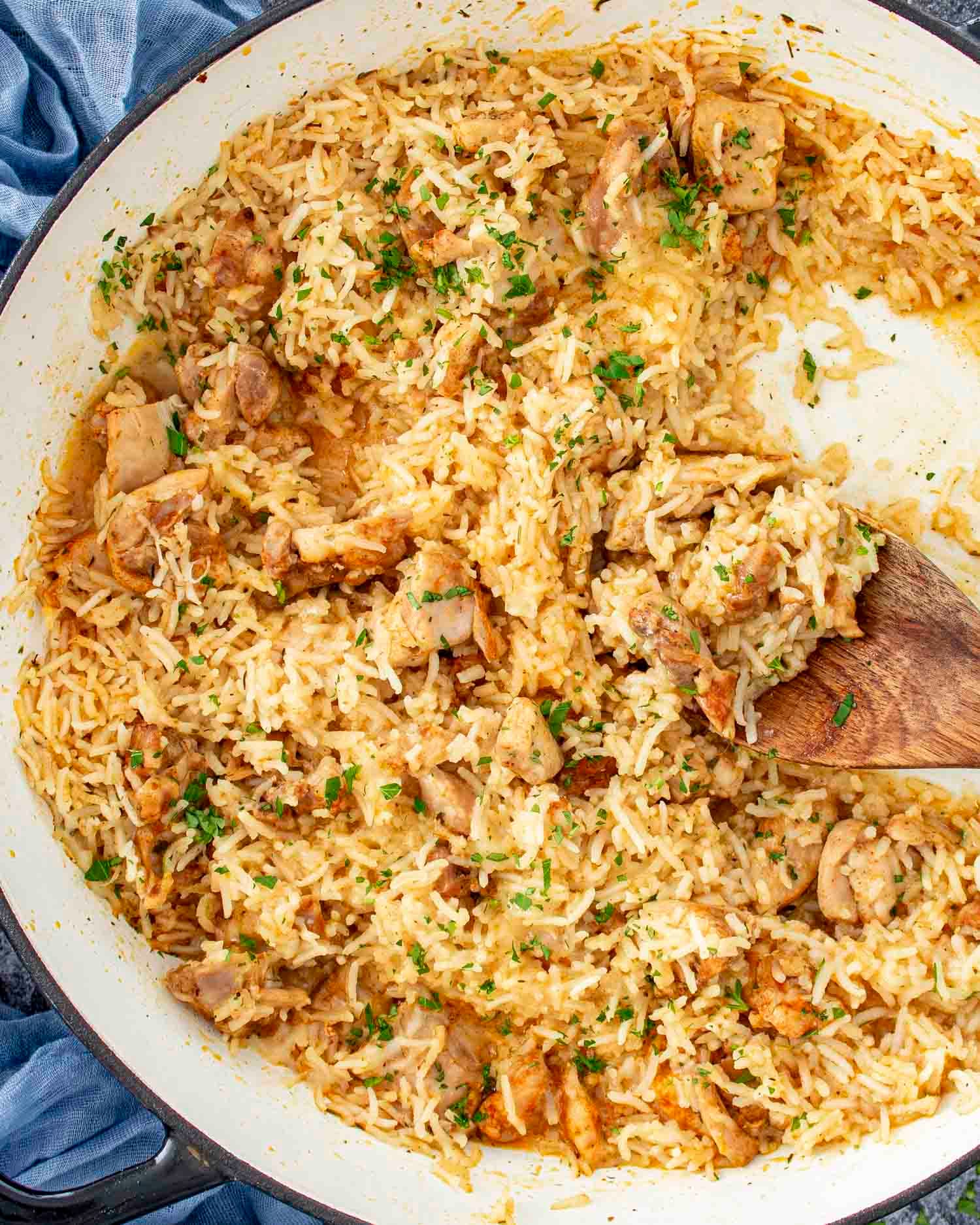 Roast Chicken with One-Pan Spinach and Parmesan Rice