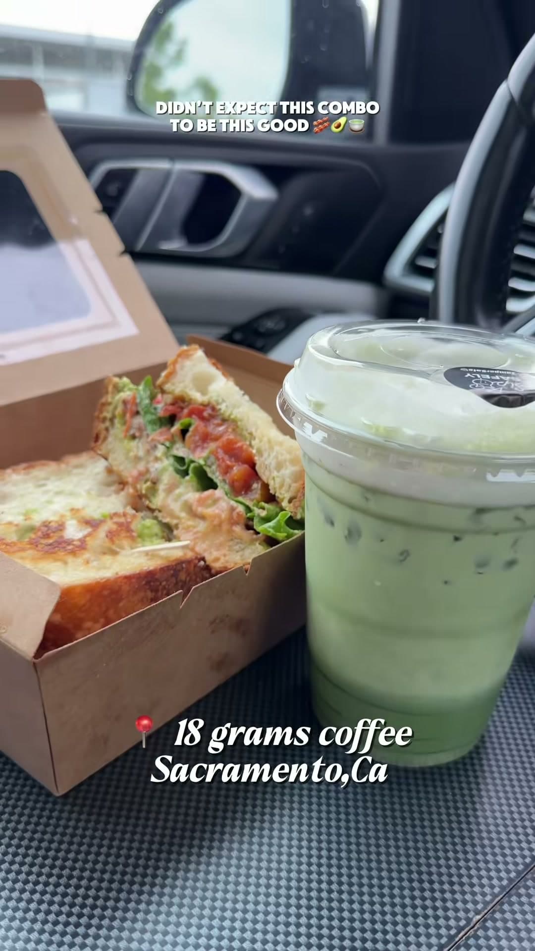 18 Grams Coffee Avocado BLT & Iced Matcha Review