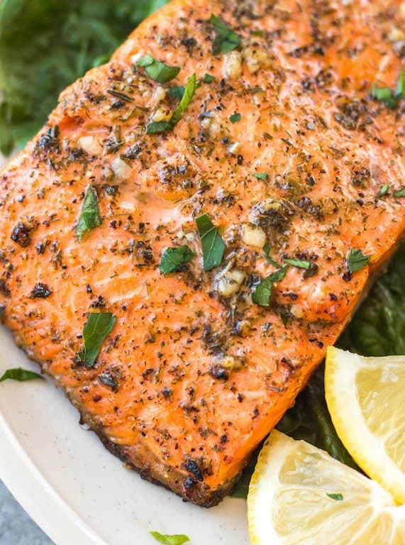 Whole30 Greek Salmon: Paleo, Gluten Free with Instructions
