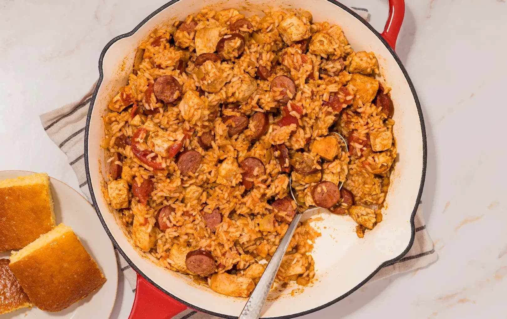 Easy One-Pot Chicken and Sausage Jambalaya