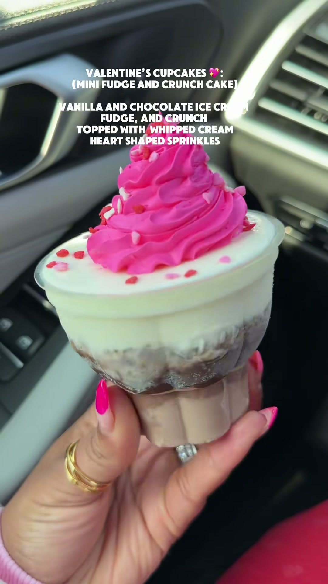 Dairy Queen Red Velvet Blizzard and Valentine's Cupcake Review