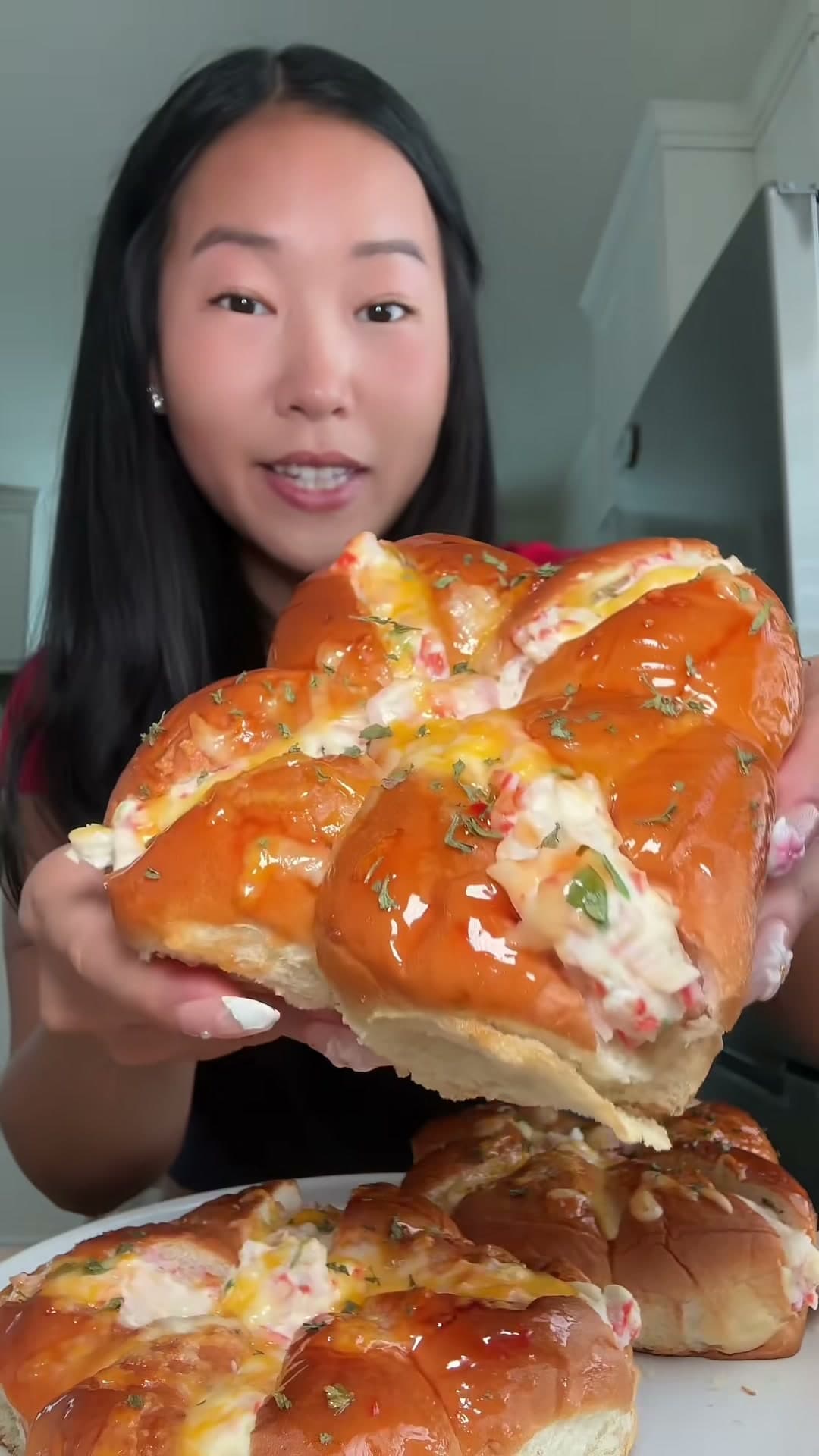 Crab Rangoon Dinner Rolls