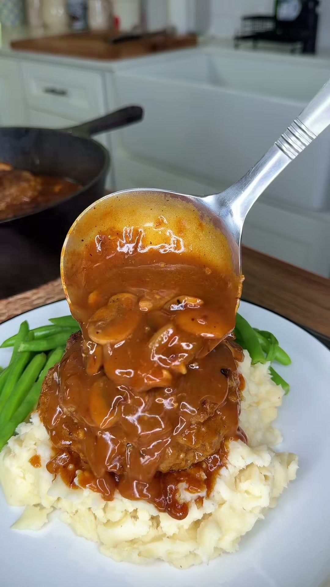 Salisbury Steak with Mushroom Gravy