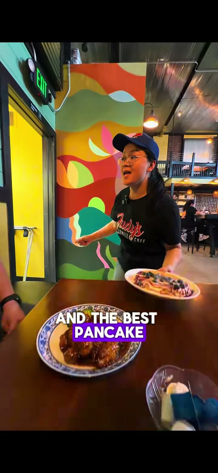 Sesame Chicken and Pancakes at Judy's Kitchen