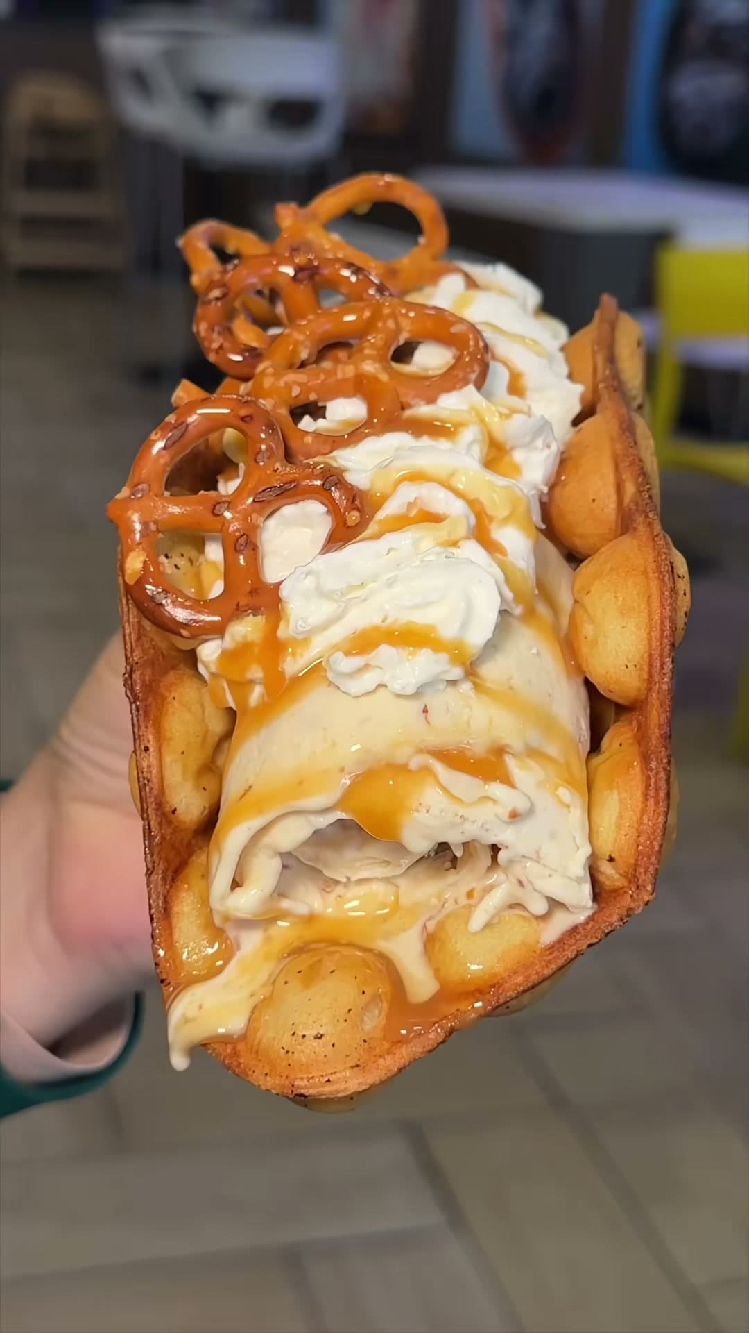 Rolled Ice Cream Tacos at The Rainbow Rolls