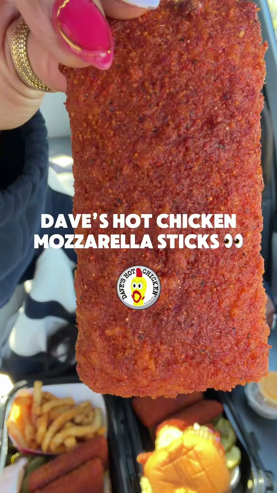 Hot Chicken Mozzarella Sticks