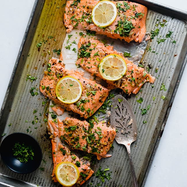 Lemon Garlic Butter Steelhead