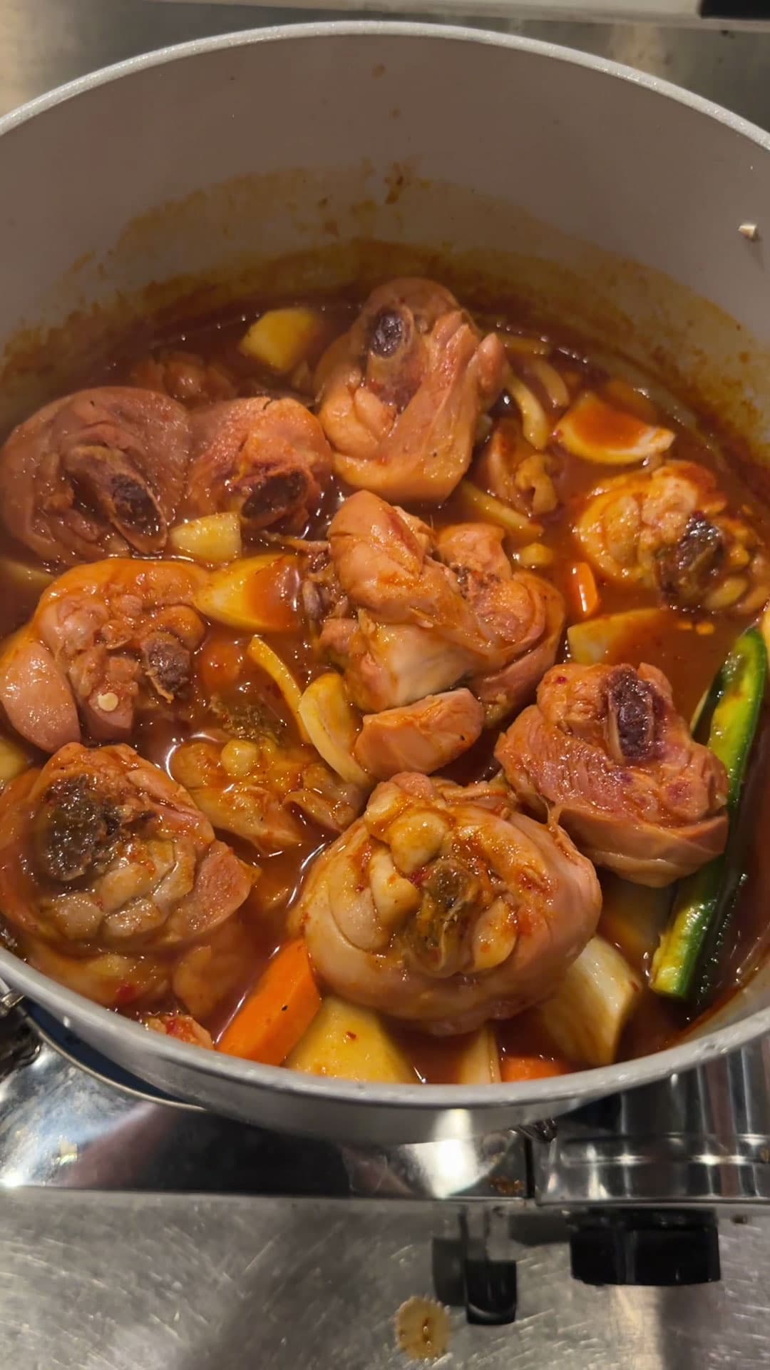 Korean Spicy Chicken Stew (Dakdoritang)
