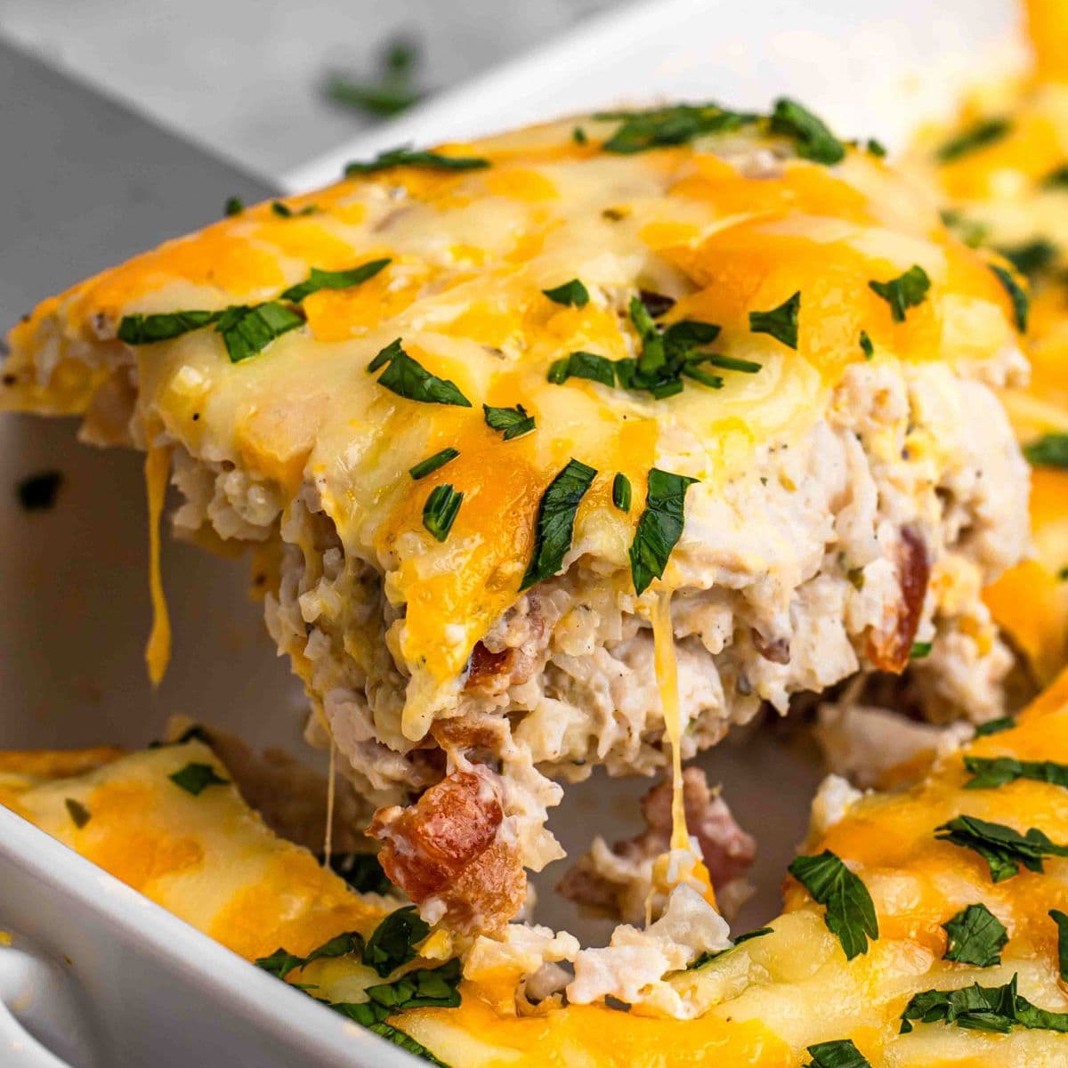 Keto Chicken Cauliflower Casserole