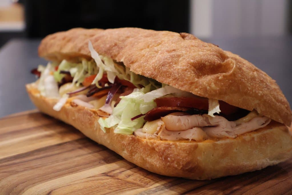 Baked Cheesy Deli Chicken Sandwich