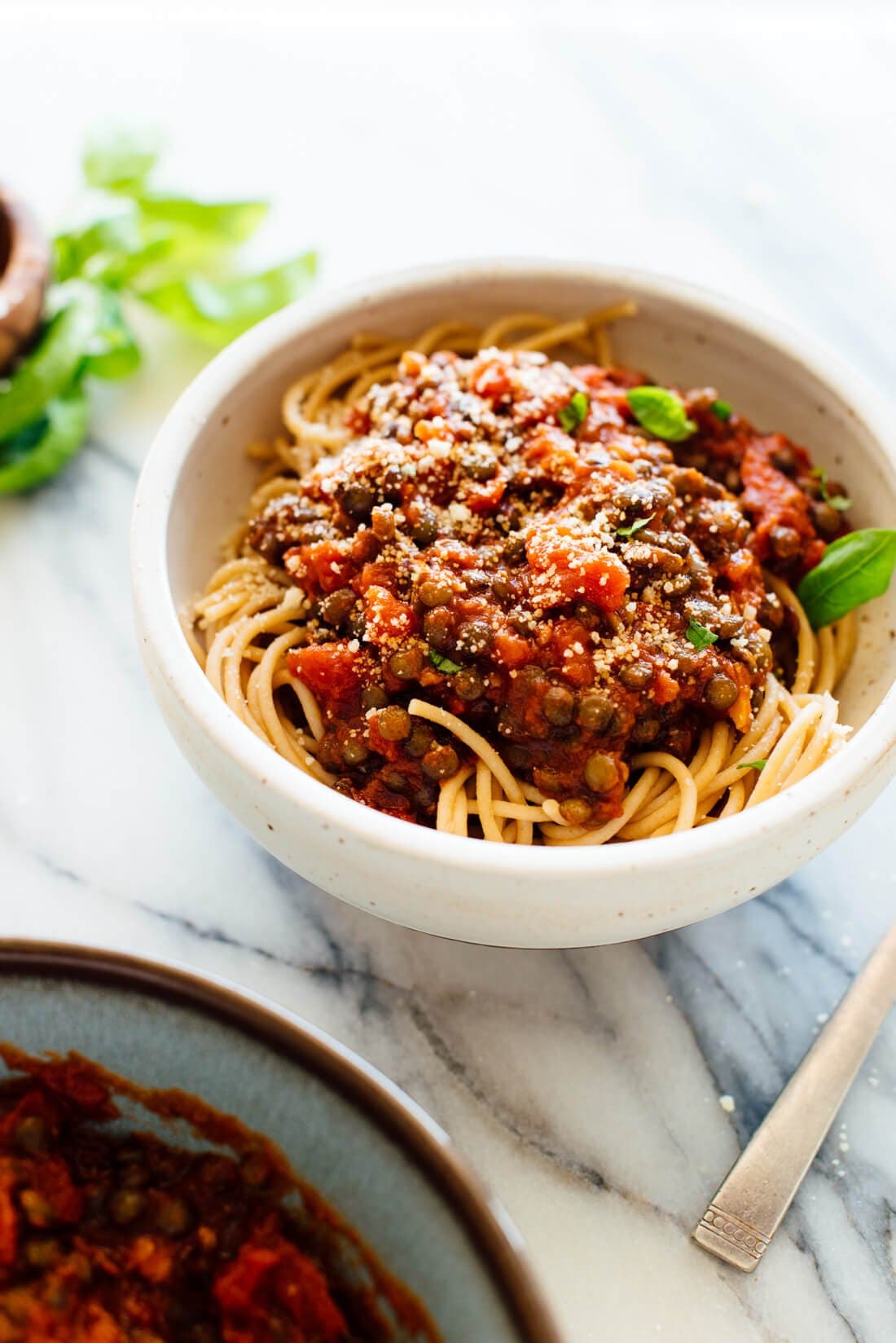 Hearty Spaghetti with Lentils & Marinara