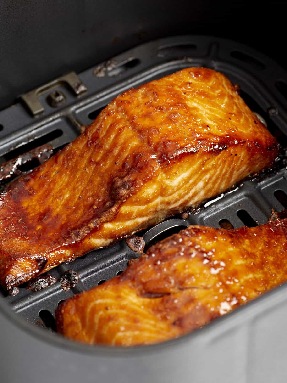 Air Fryer Salmon With Brown Sugar Glaze