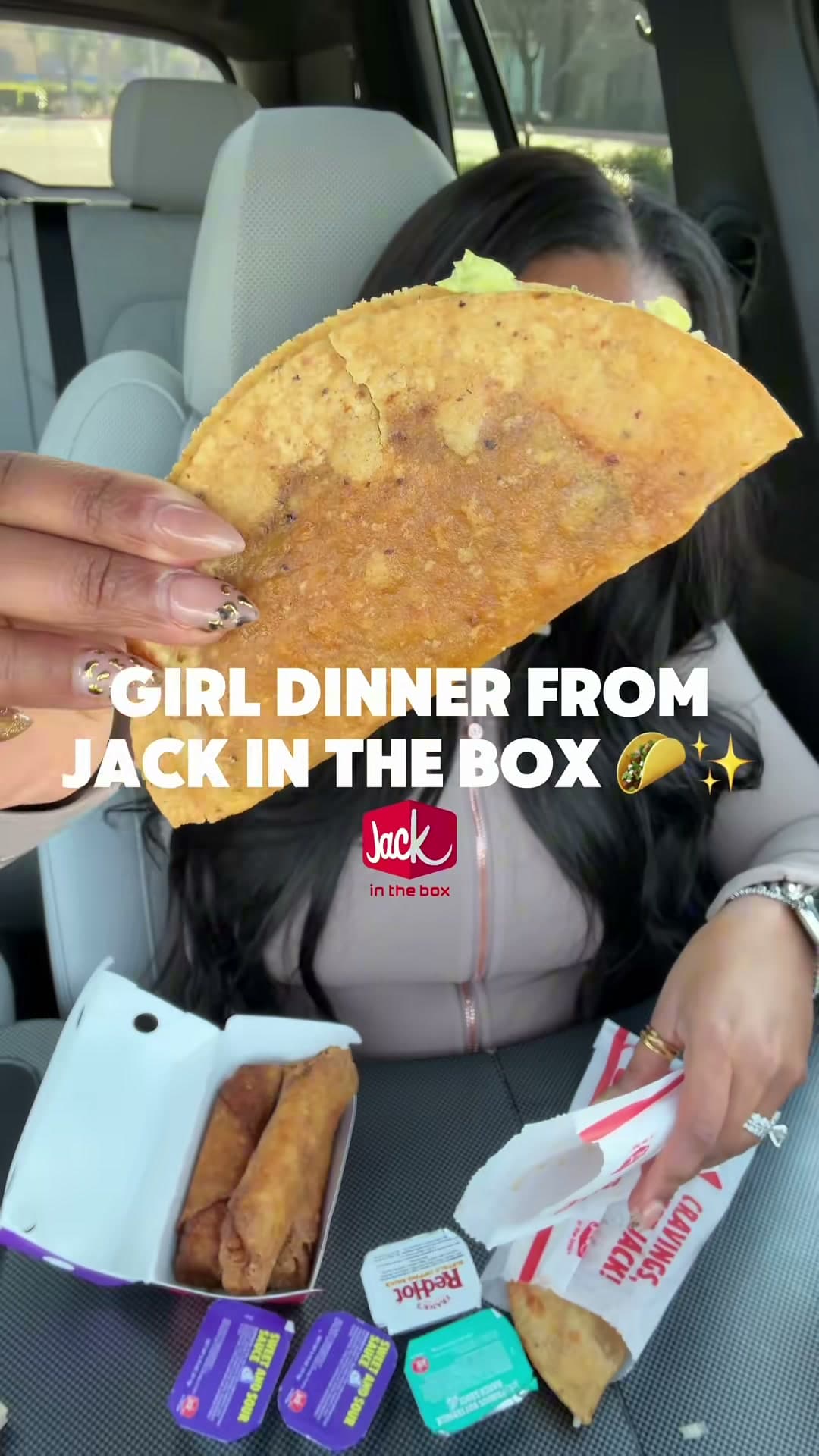 Jack in the Box Tacos and Egg Rolls