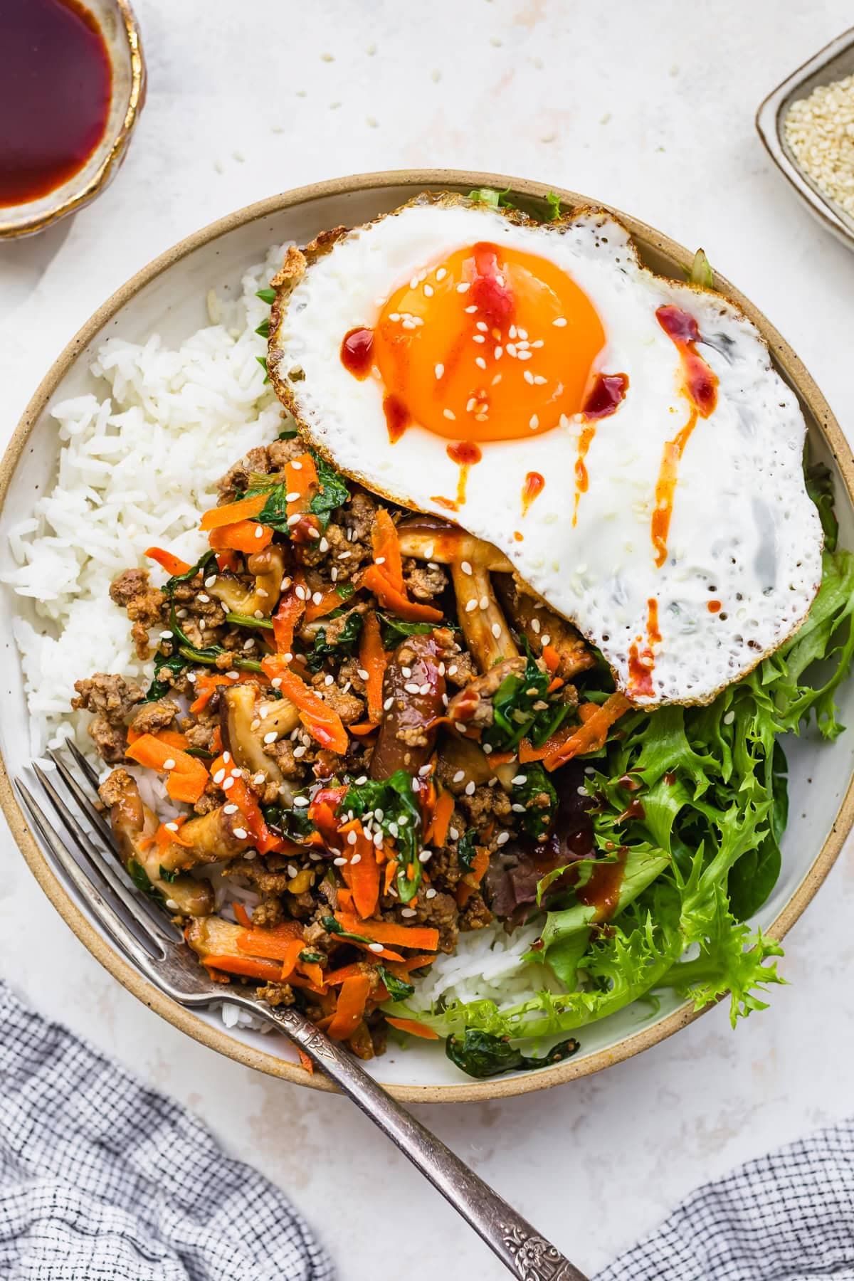 Ground Beef Bibimbap
