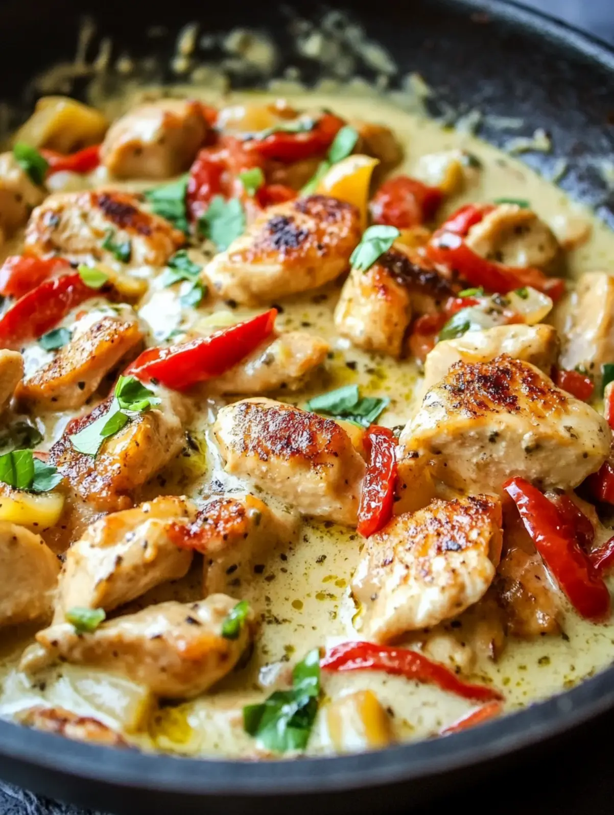 Creamy Banana Pepper Chicken