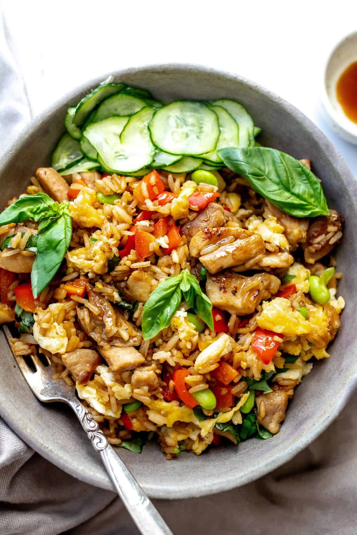 Thai Basil Chicken Fried Rice