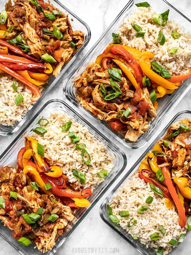 Salsa Chicken Meal Prep Bowls