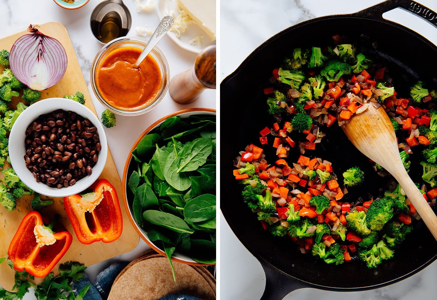 Veggie Black Bean Enchiladas