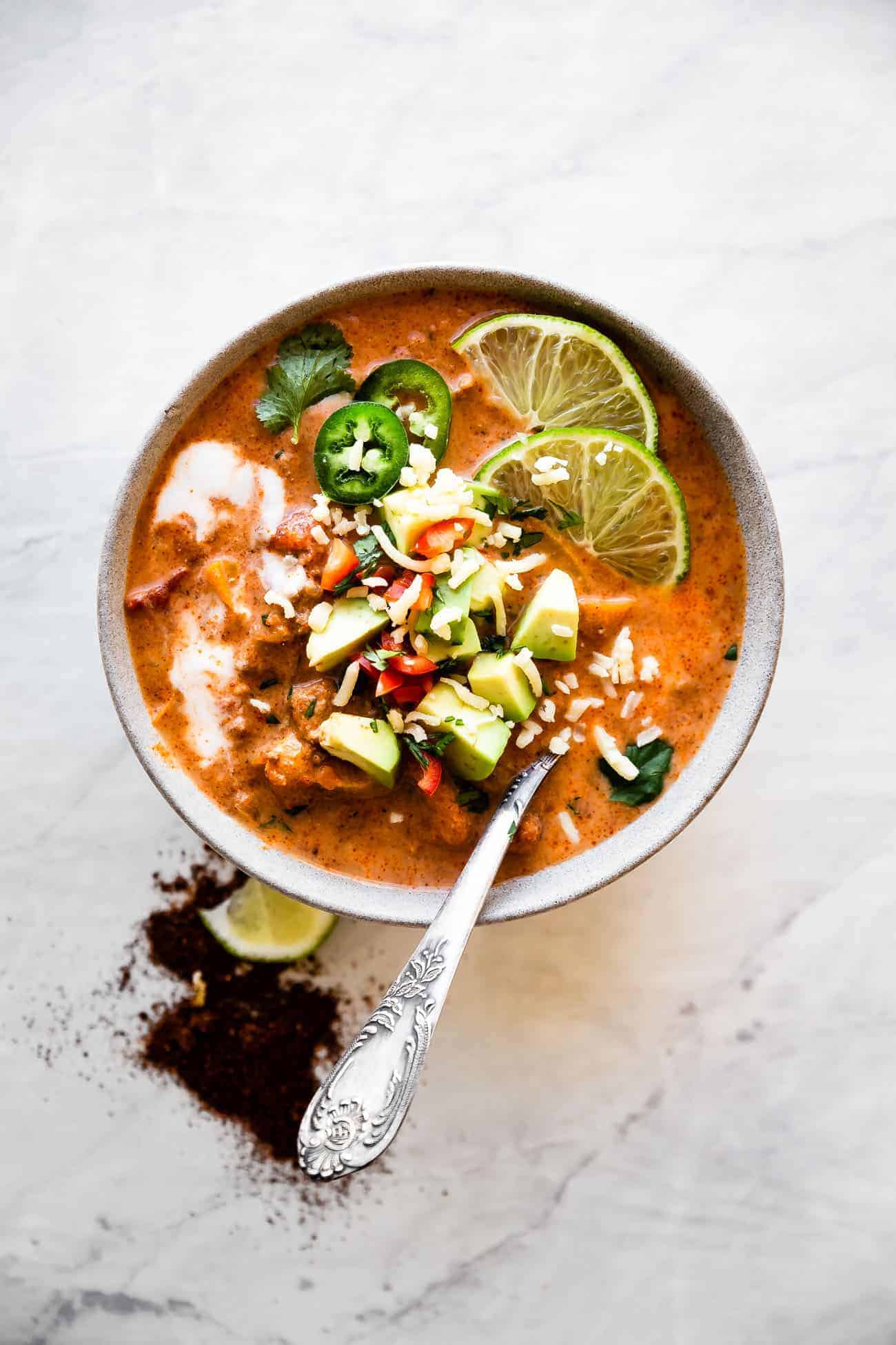 Whole30 Creamy Taco Soup