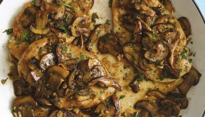 Chicken Marsala on the Lighter Side