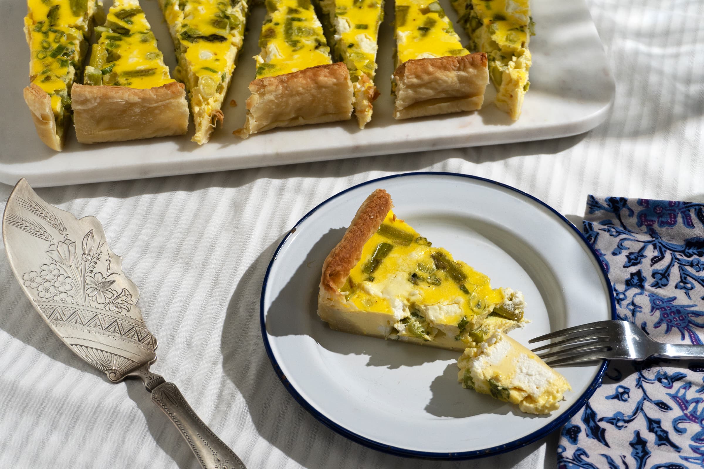 Asparagus & Goat Cheese Quiche