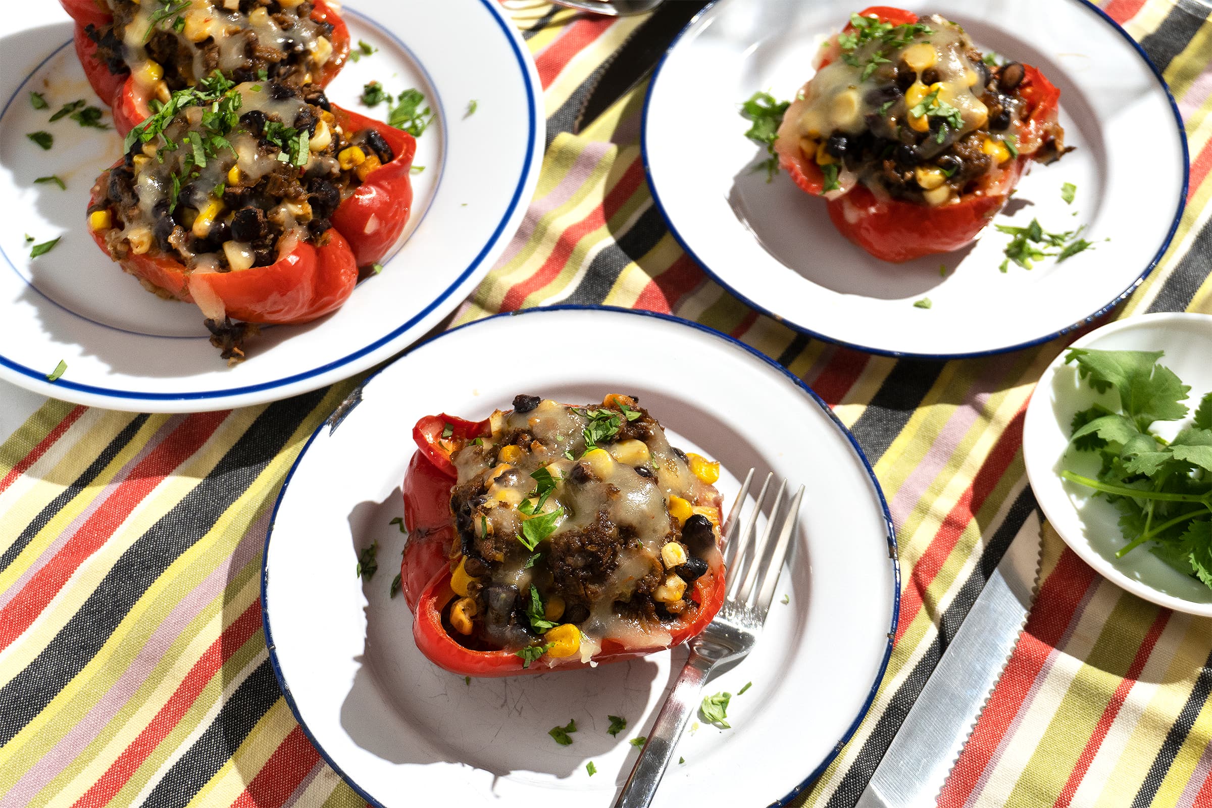 Beef Taco Stuffed Peppers