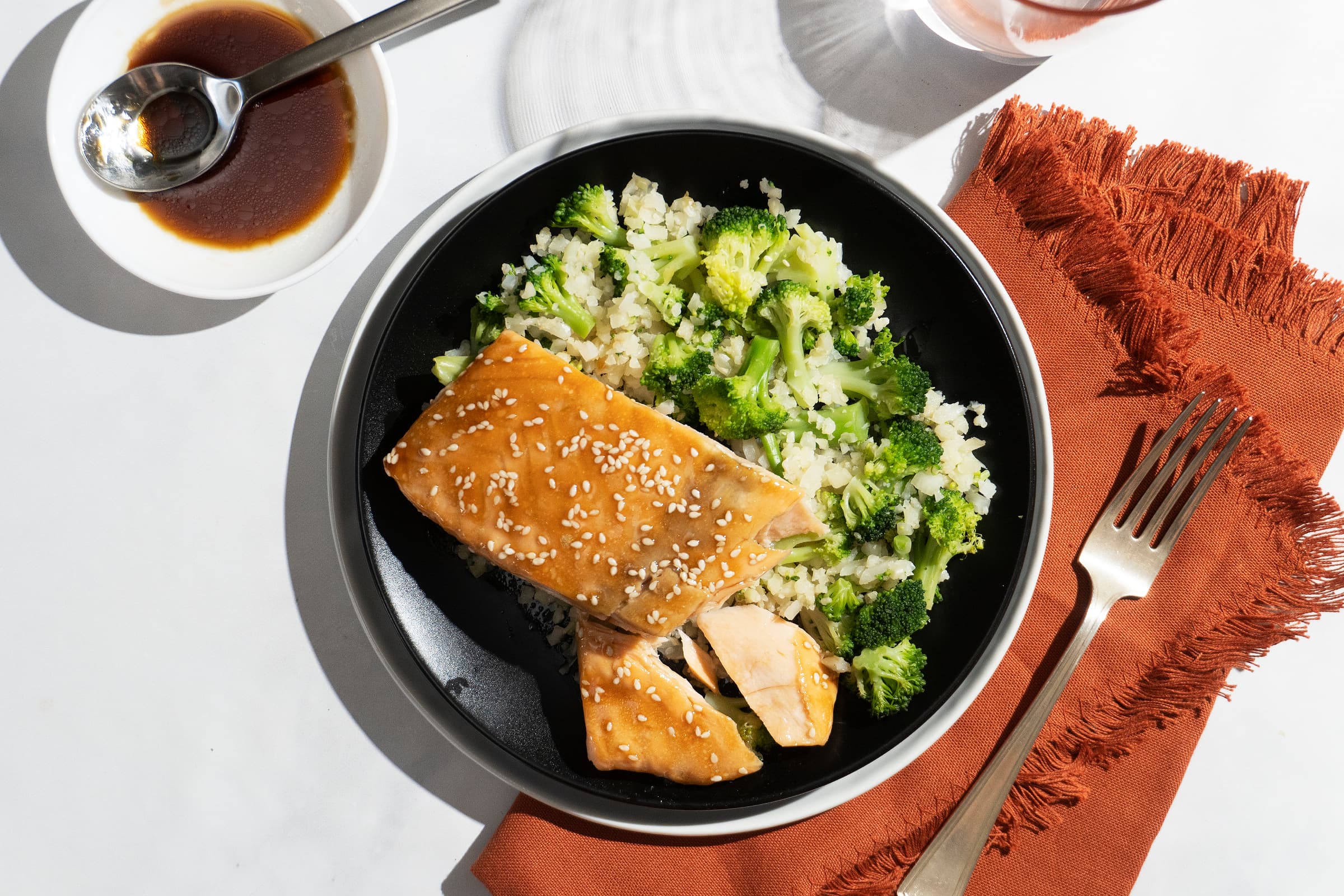 Salmon Teriyaki With Roasted Broccoli