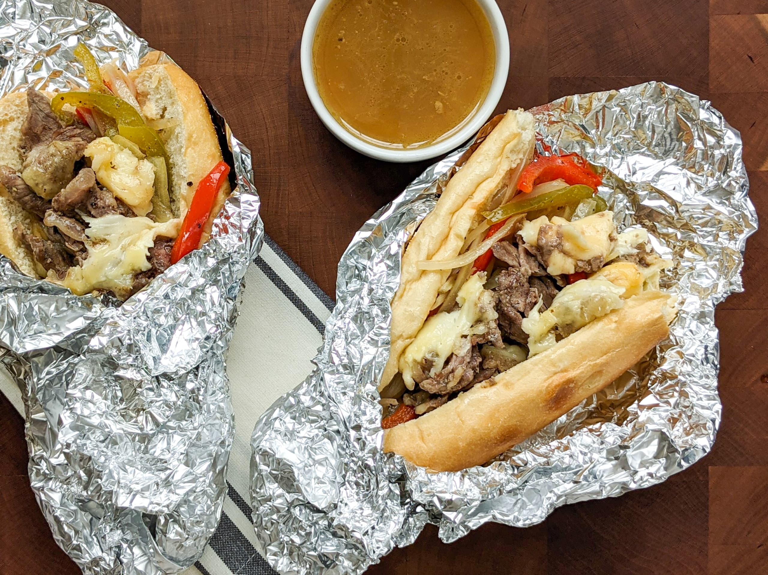 Philadelphia Cheesesteak Sandwiches With Provolone