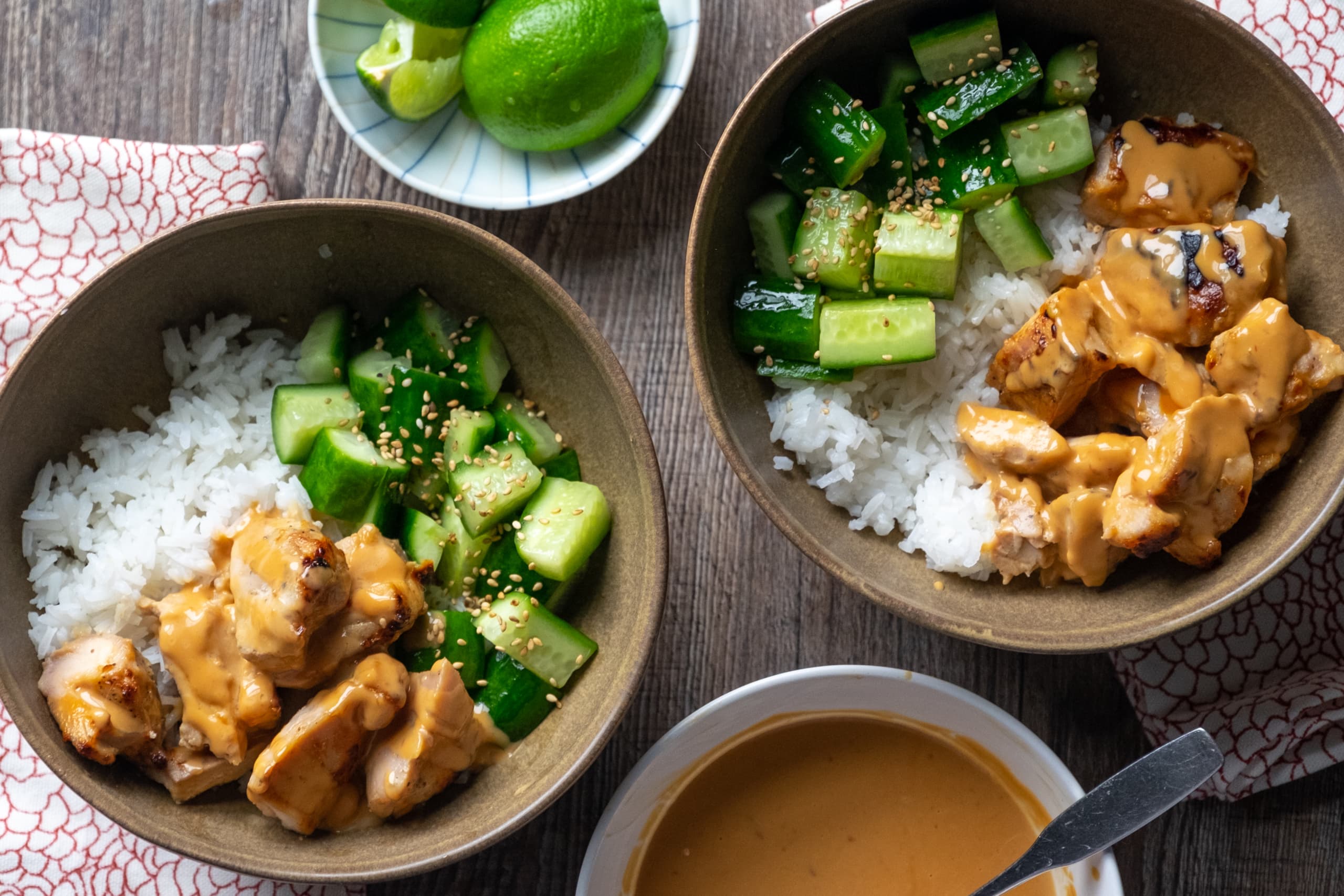 Chicken Satay Bowls