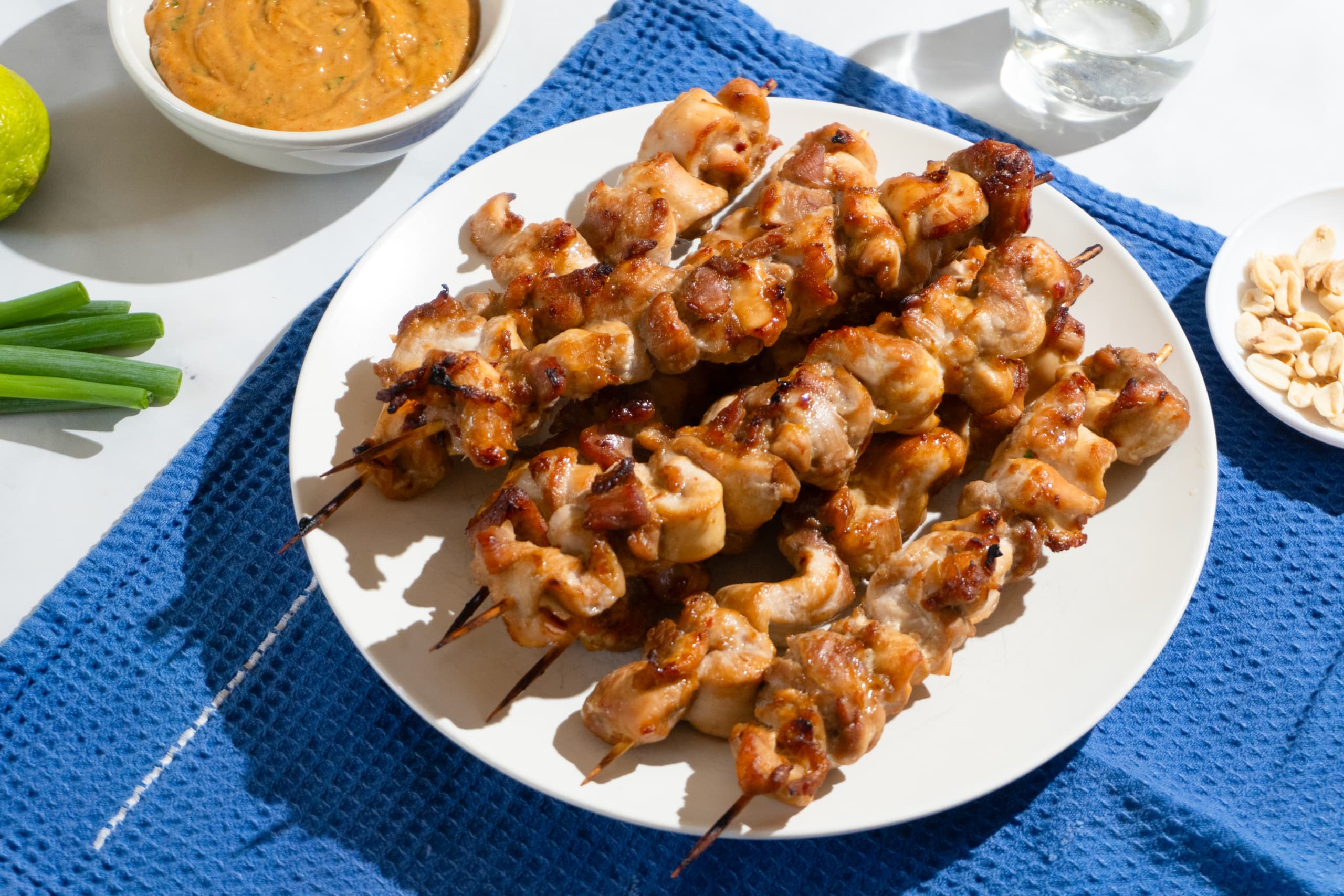 Chicken Satay with Spicy Peanut Sauce