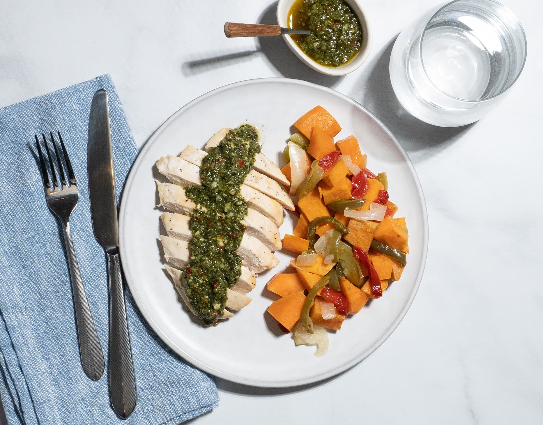 Chimichurri Chicken with Sweet Potatoes