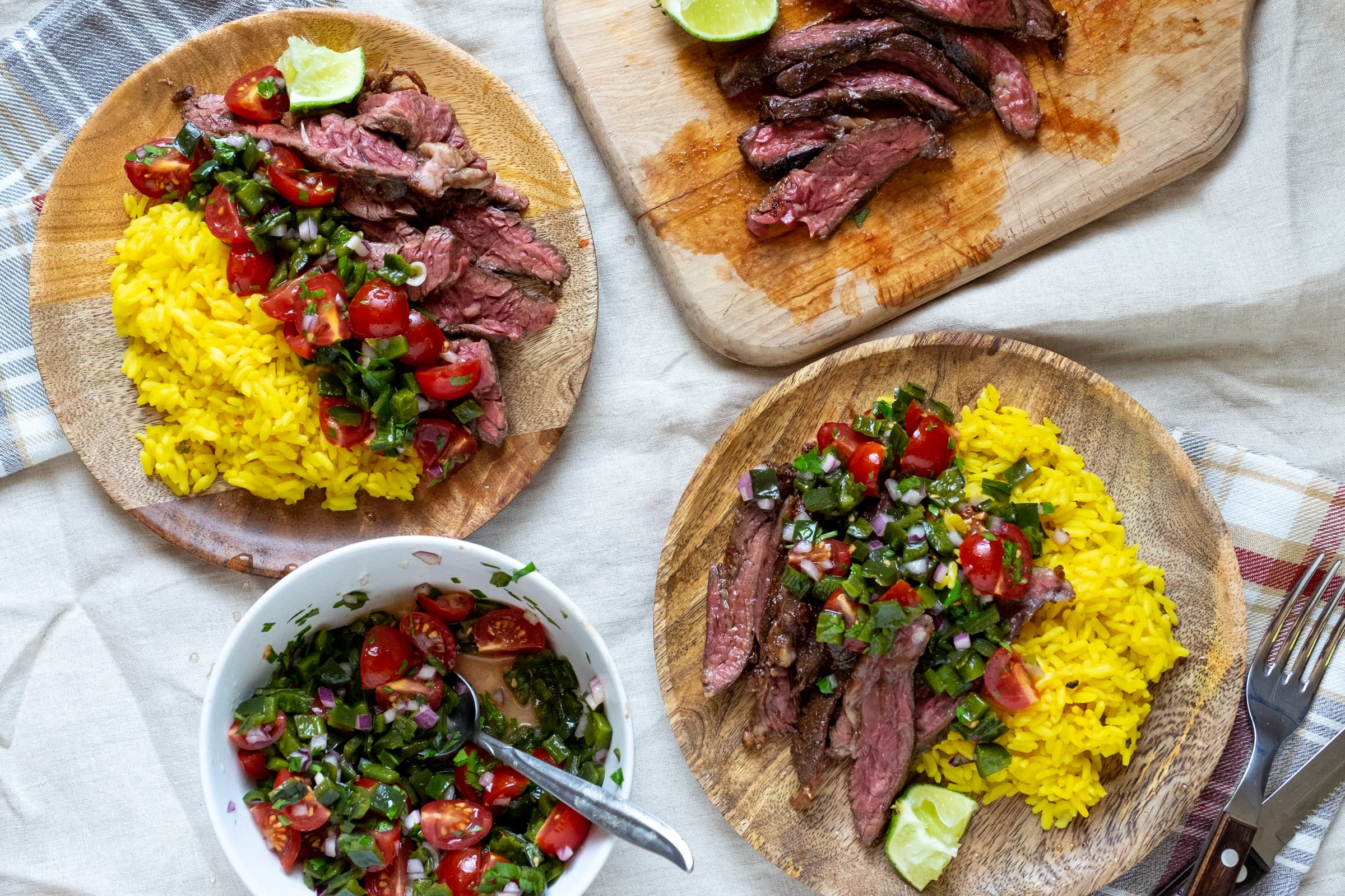 Skirt Steak with Poblano