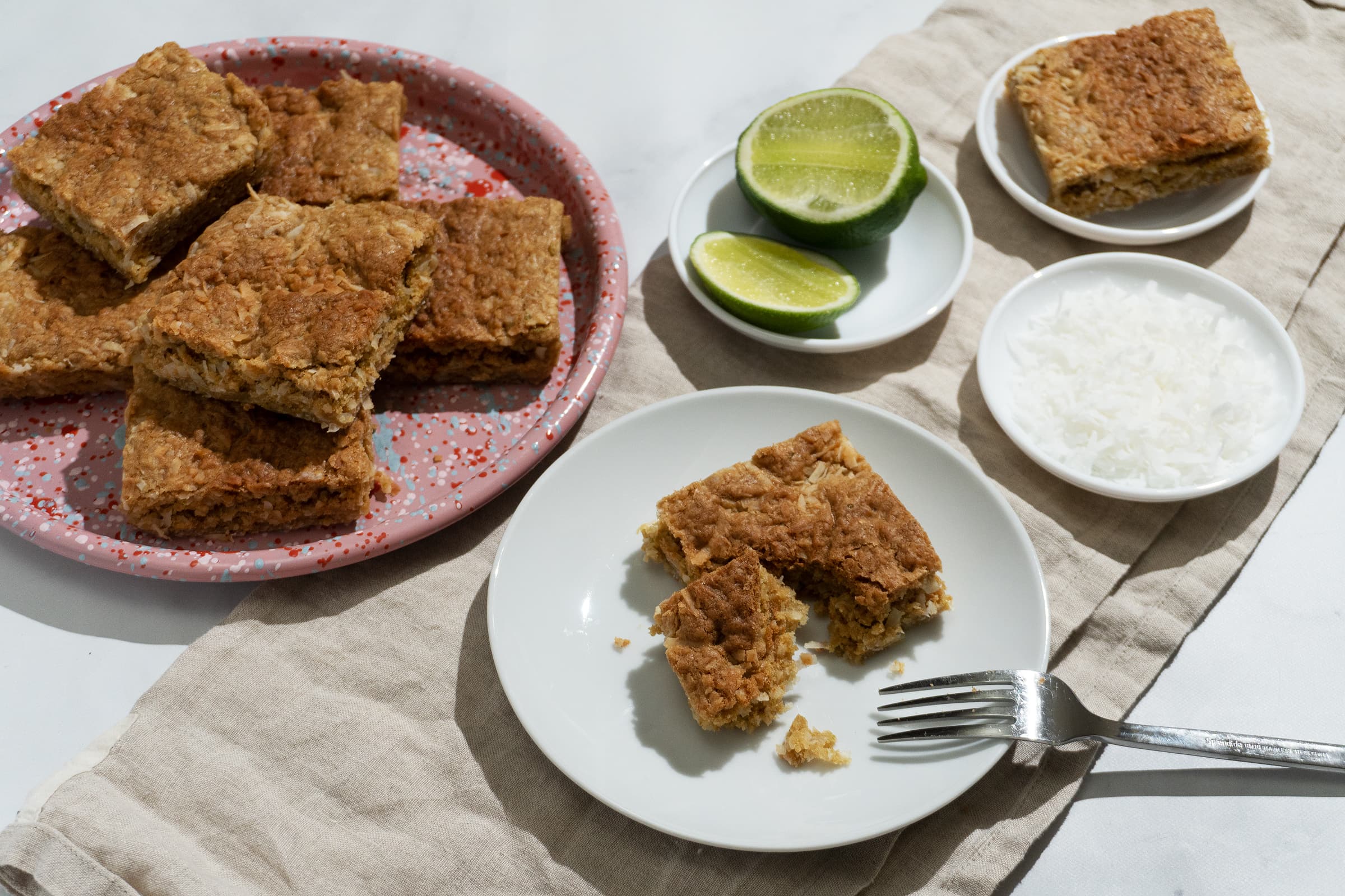 Coconut Lime Cookie Bars