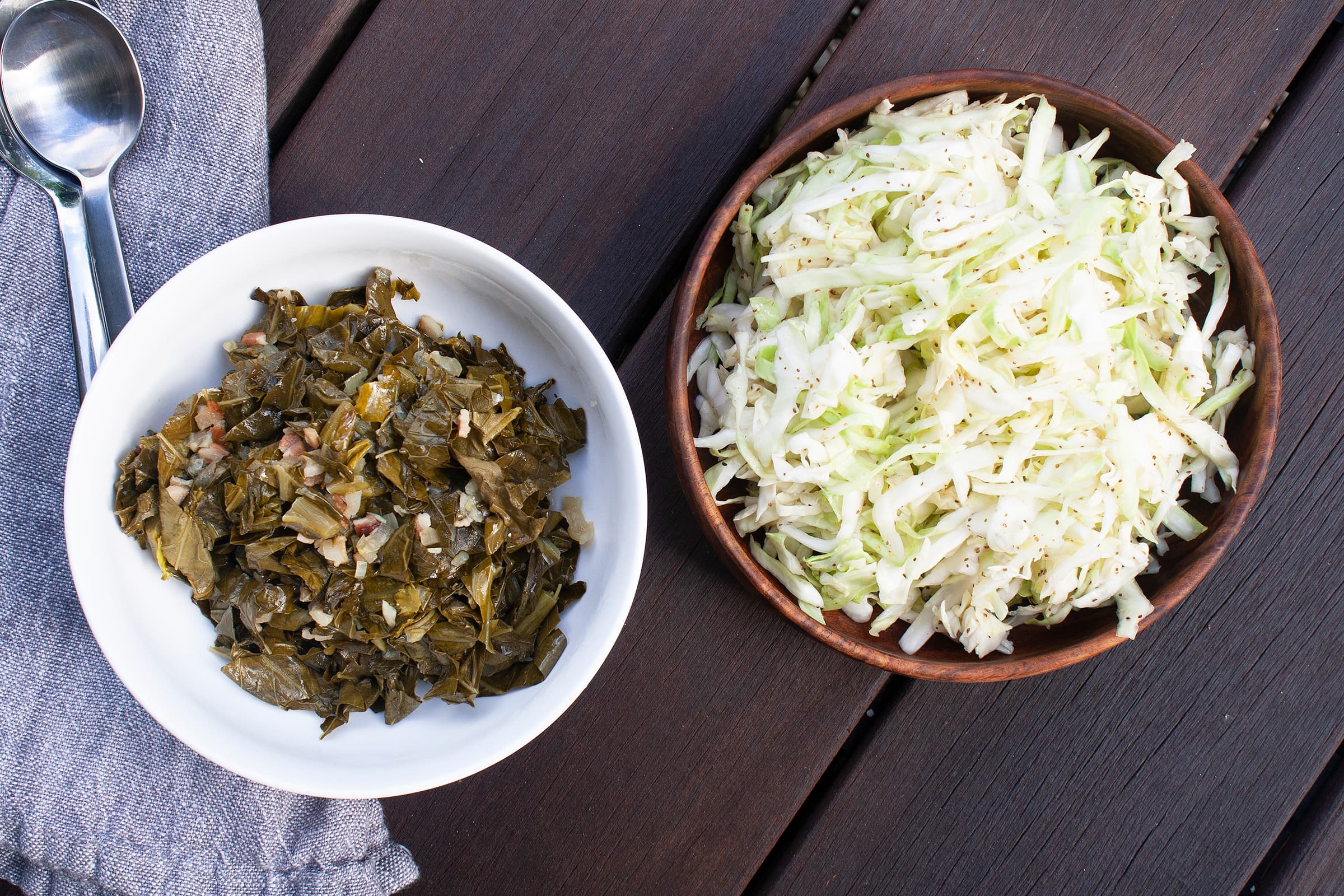 Collards and Coleslaw