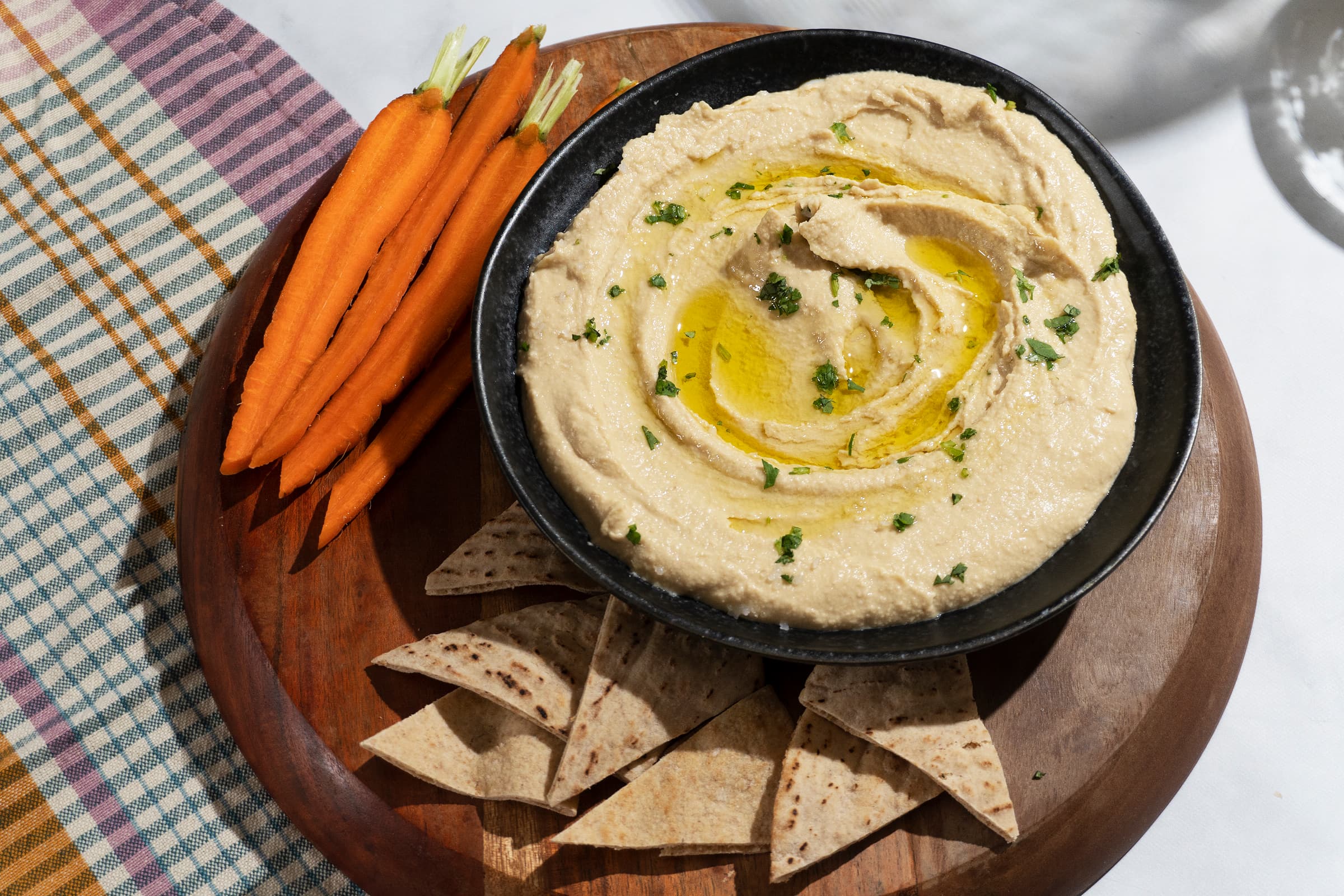 Homemade Hummus With Tahini And Lemon