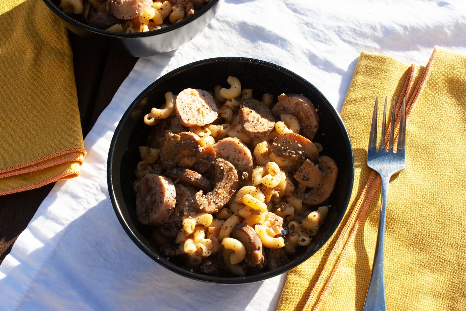 Creamy Mushrooms with Sausage