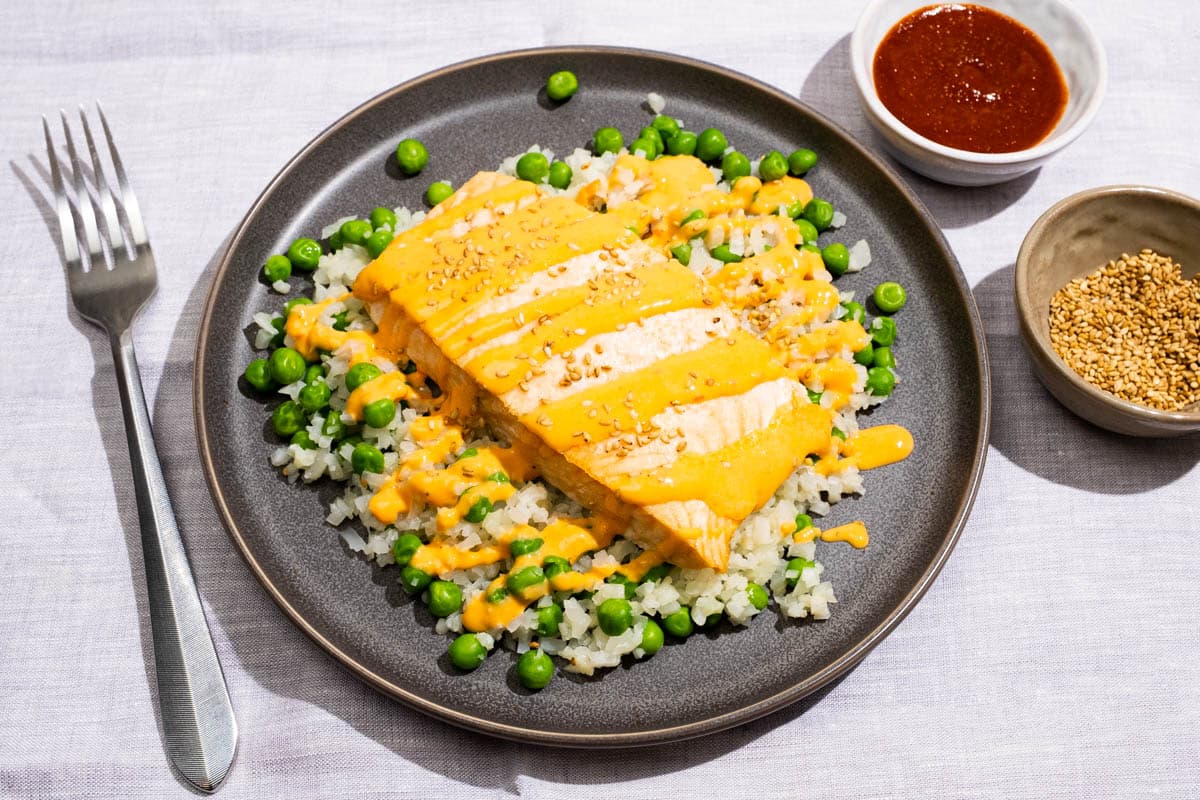 Creamy Sriracha Salmon