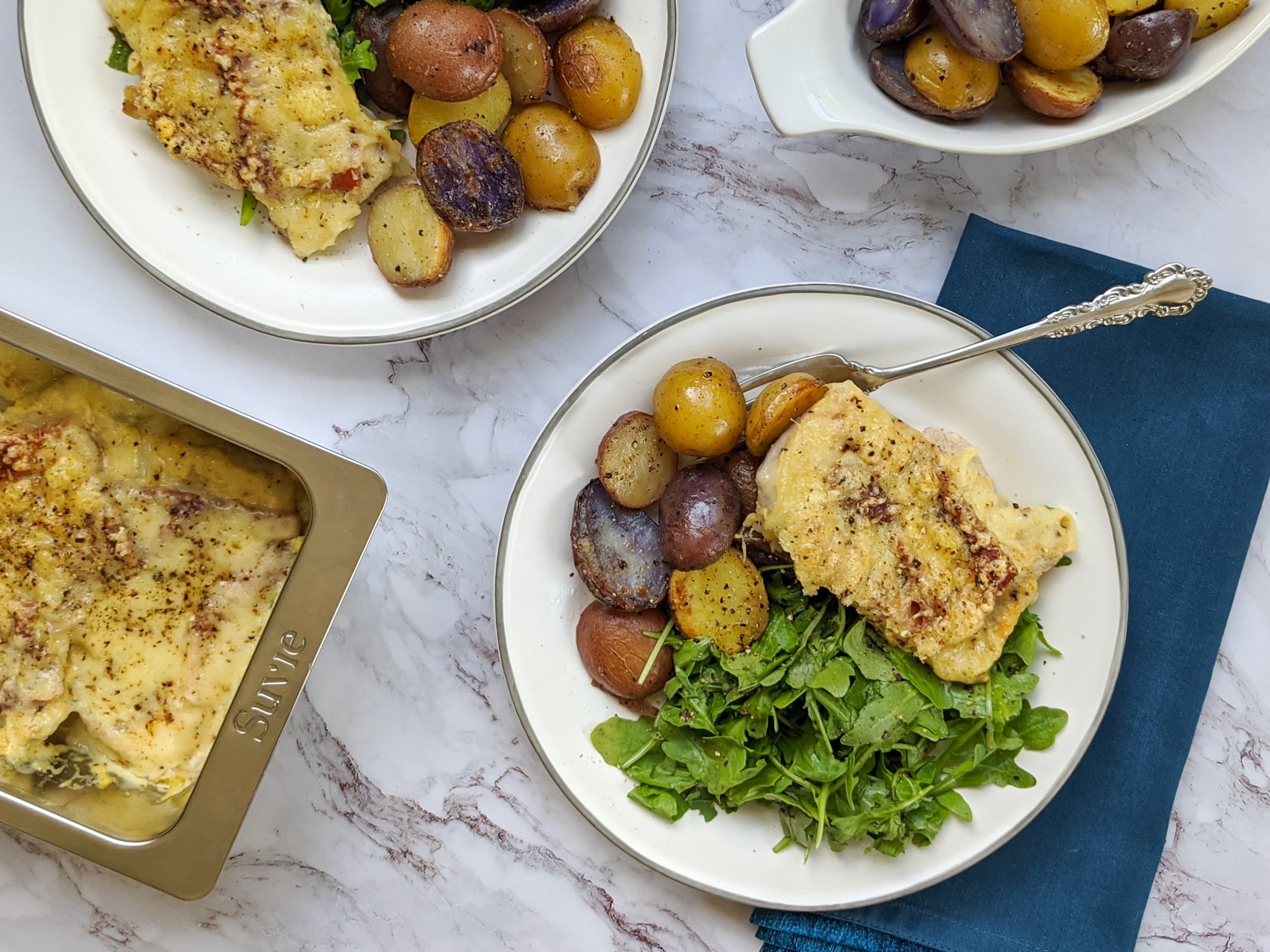 Croque Monsieur Style Pork Chops