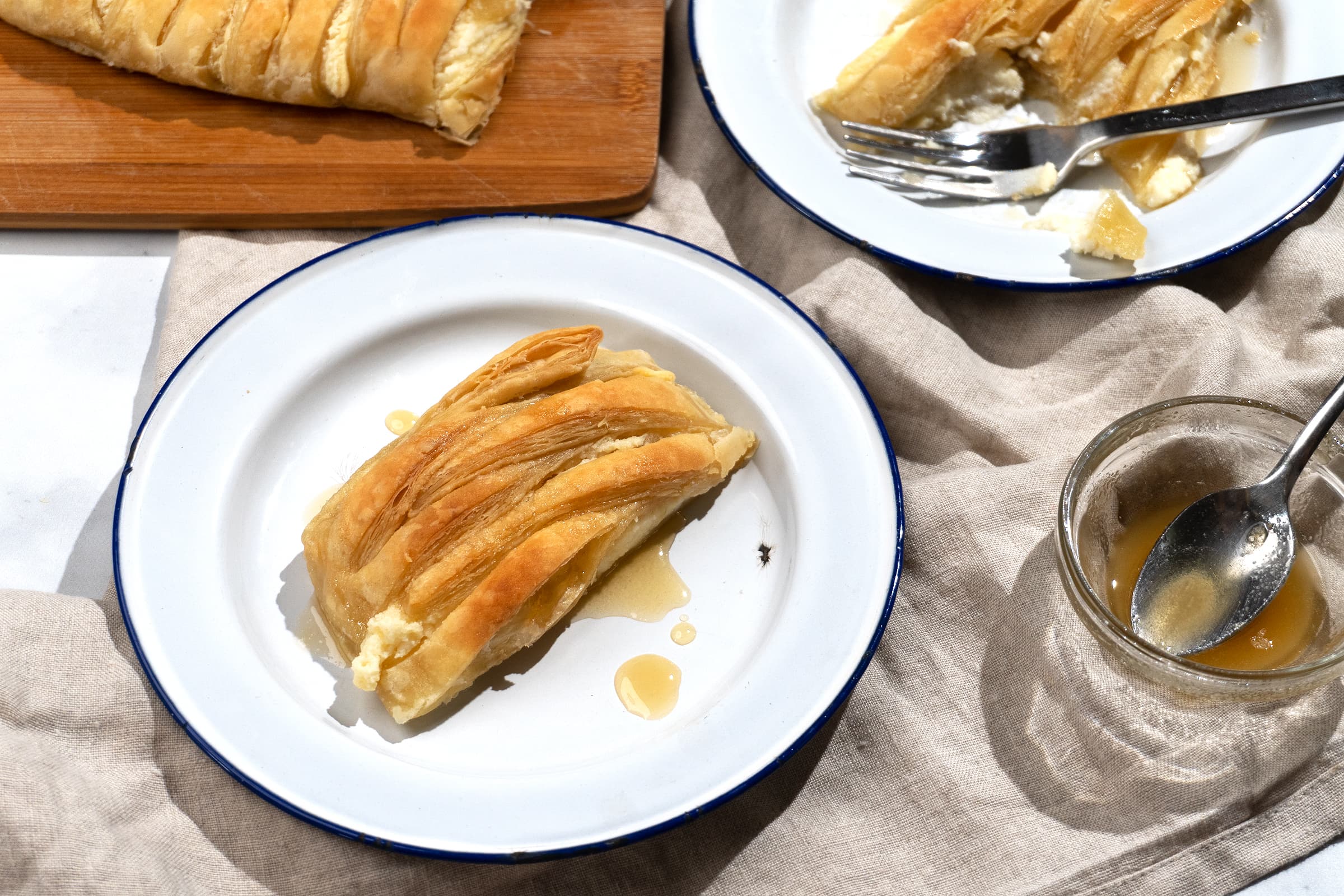 Cheese Danish with Honey Lemon Glaze