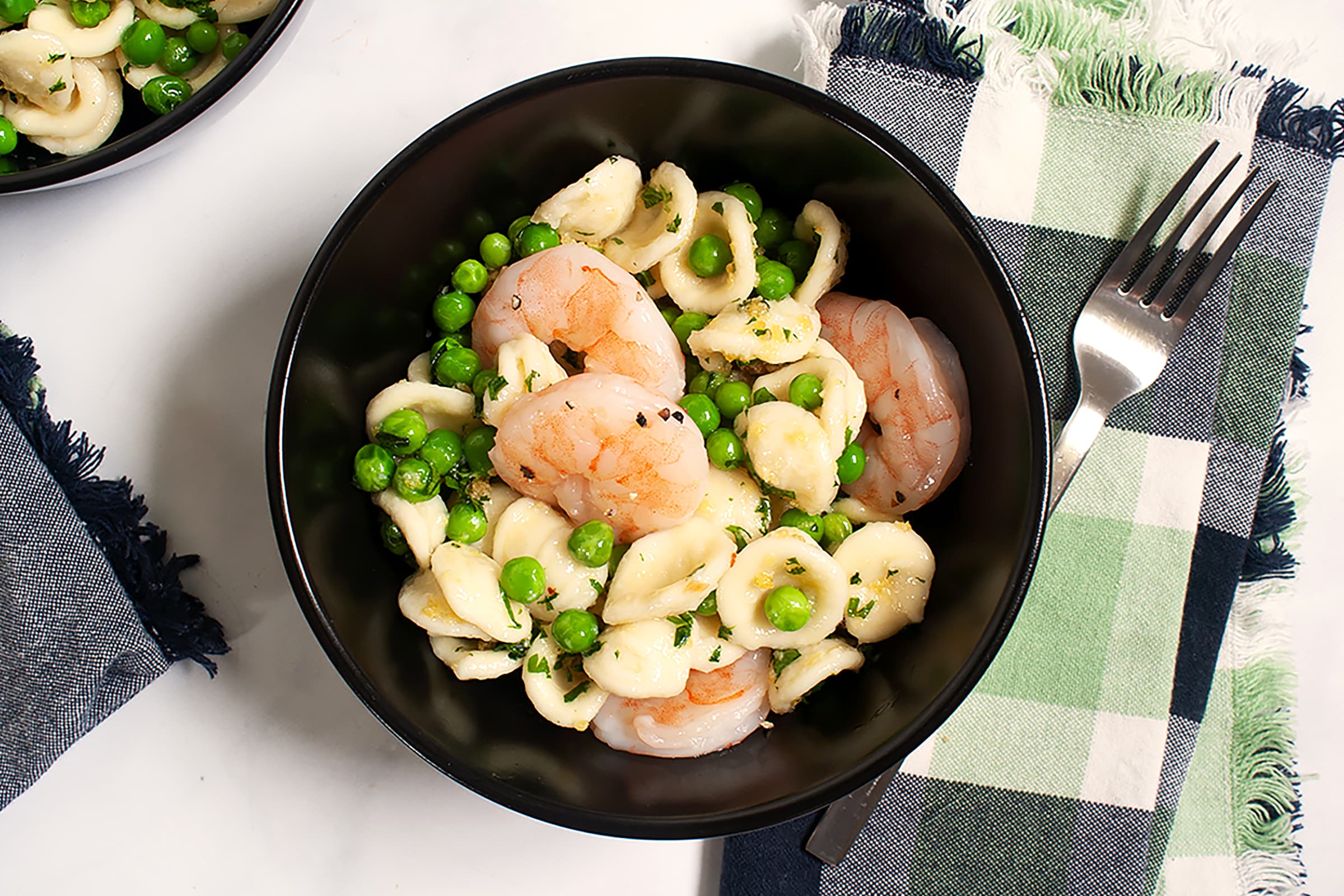 Garlic Herb Shrimp with Peas