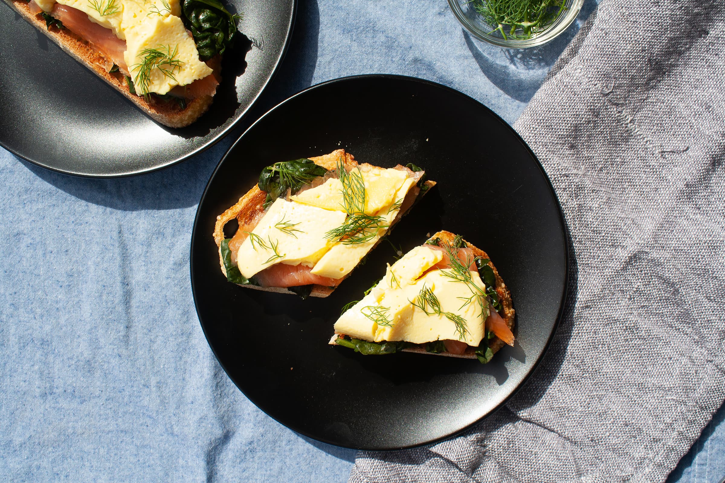 Egg and Salmon Toasts