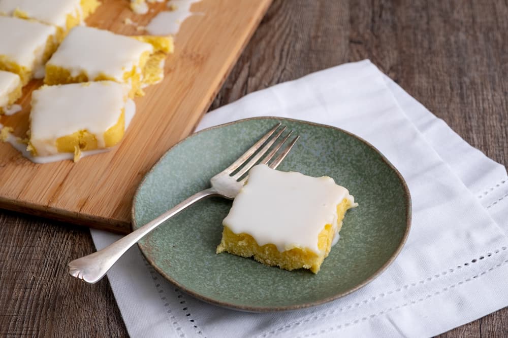 Glazed Lemon Cake Bars