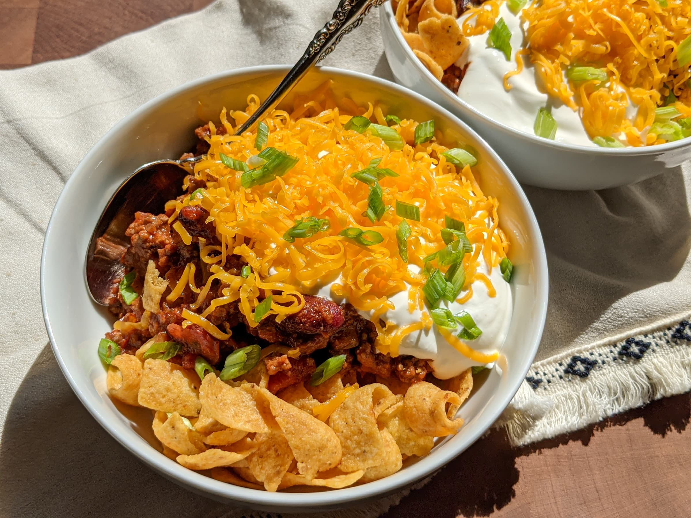 Frito Pie with Beef Chili