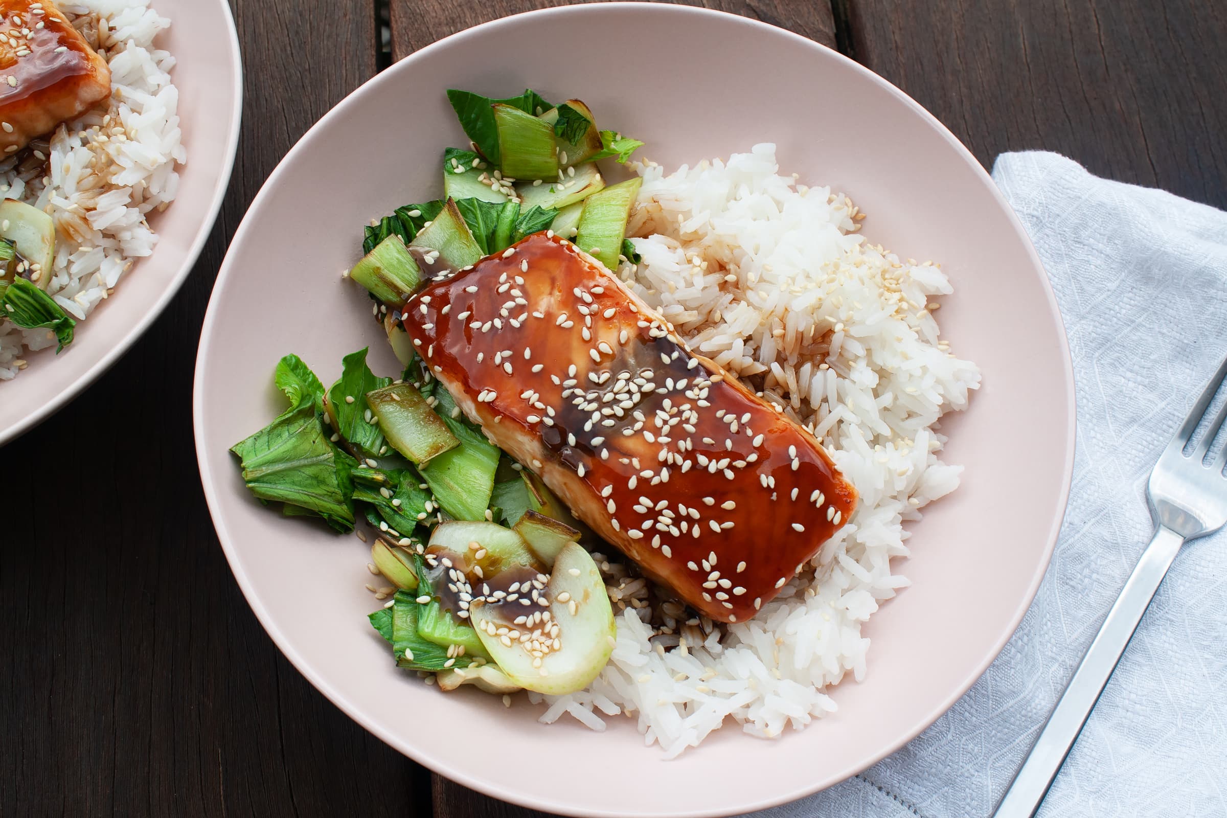 Hoisin Salmon with Bok Choy