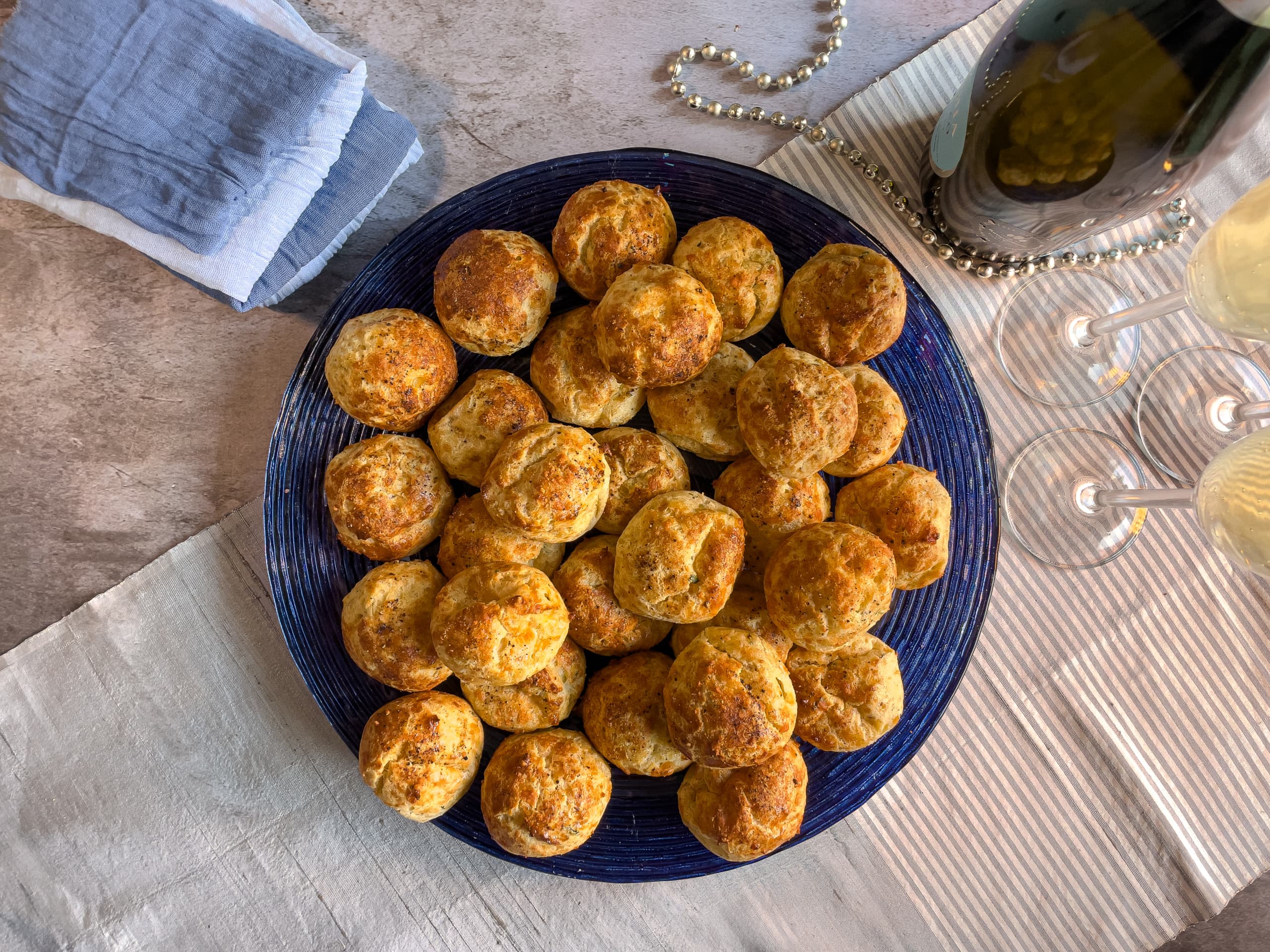 Gruyère Thyme Black Pepper Parmesan Gougères