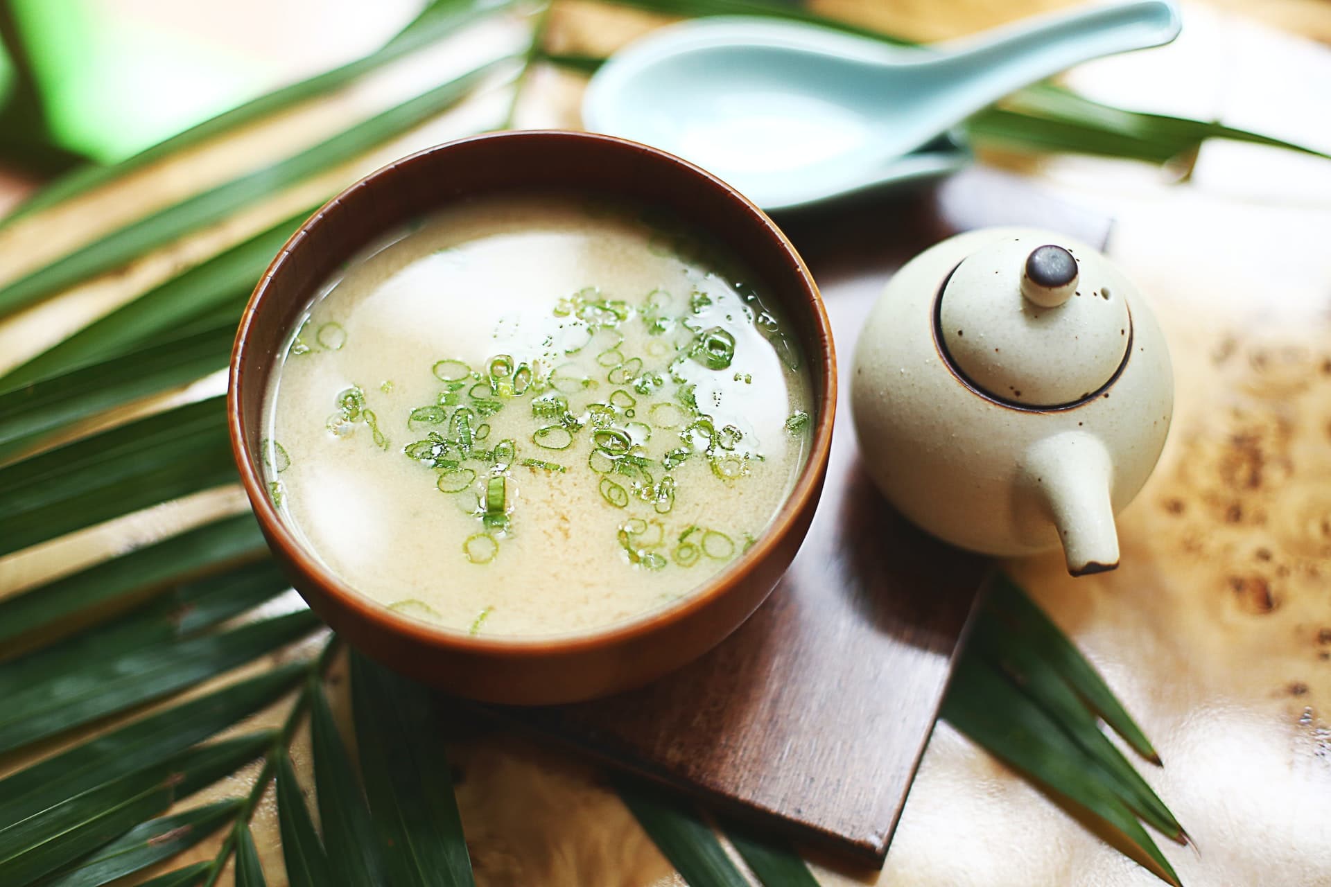 Miso Soup With Tofu And Scallions