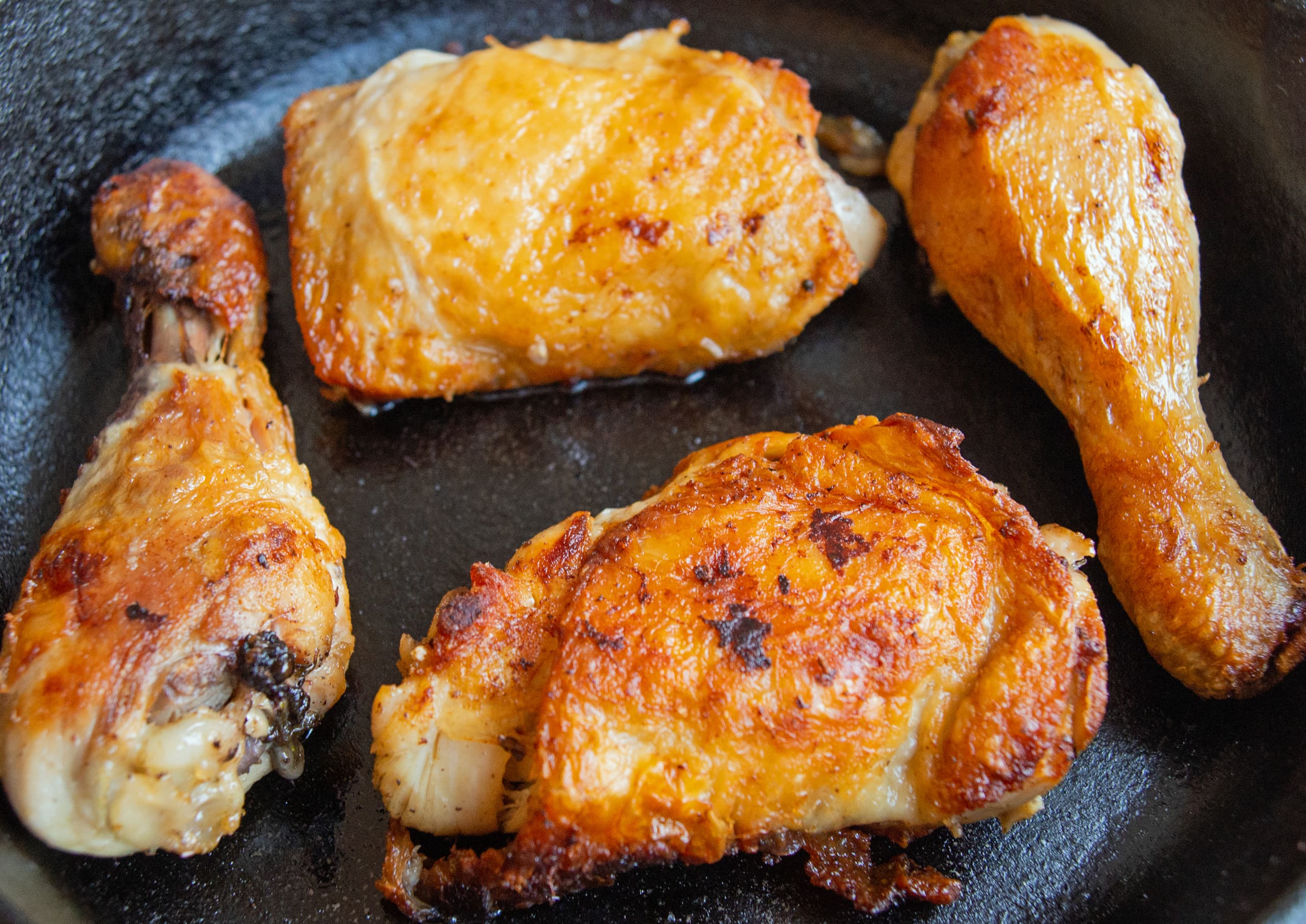 Slow Cooked Confit Chicken In Oil