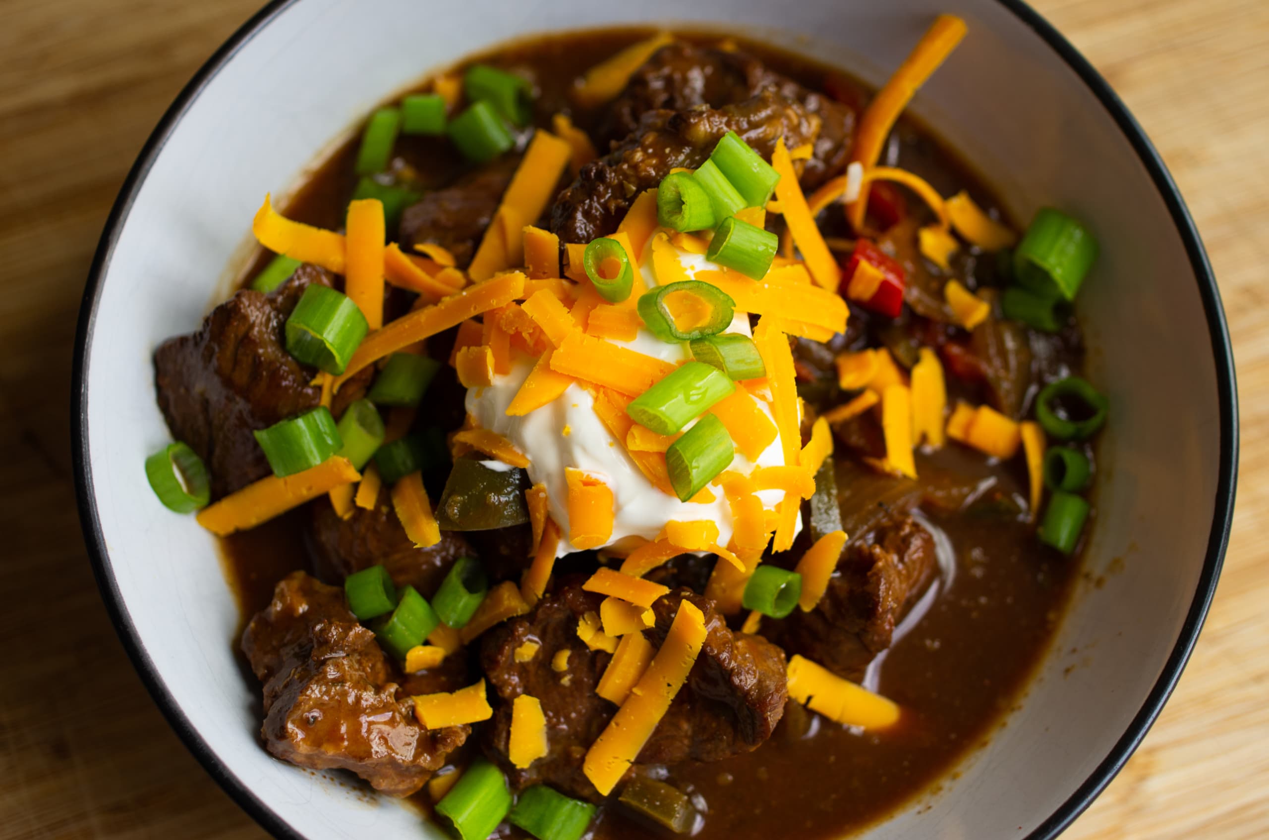 Texas Red Chili With Beef Chunks