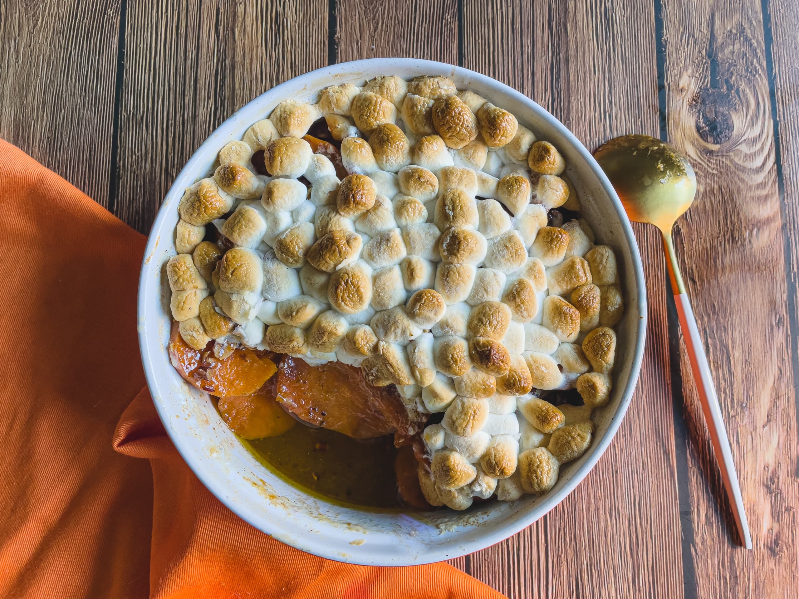 Candied Yams With Pecans And Marshmallows