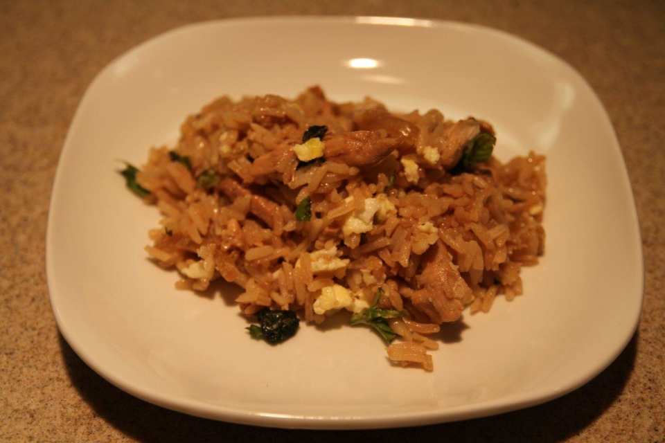 Thai Spicy Basil Chicken Fried Rice